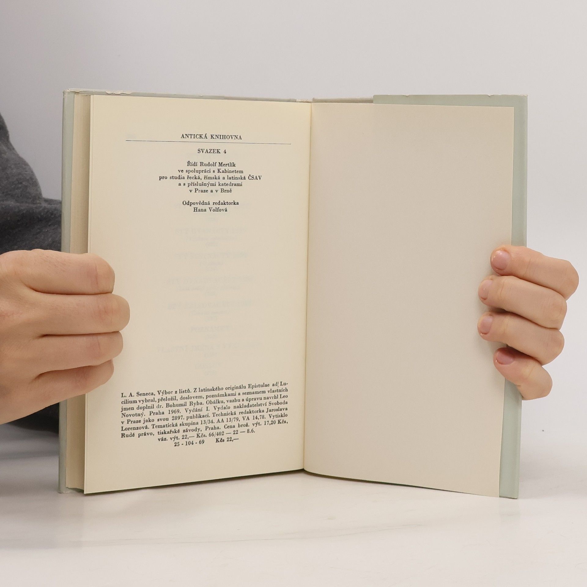 Lucius Annaeus Seneca Výbor z listů Luciliovi