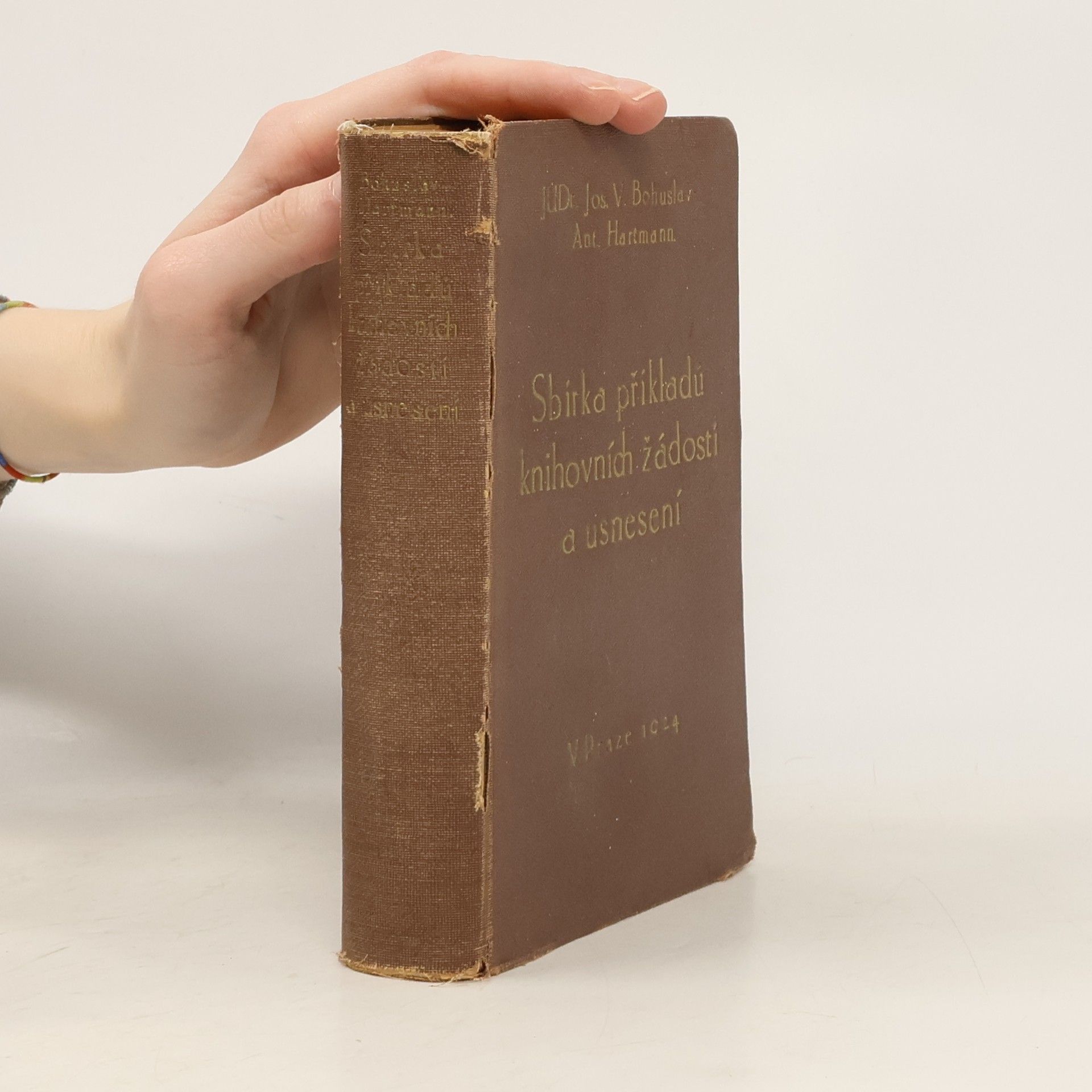 Josef Václav Bohuslav Sbírka příkladů knihovních žádostí a usnesení