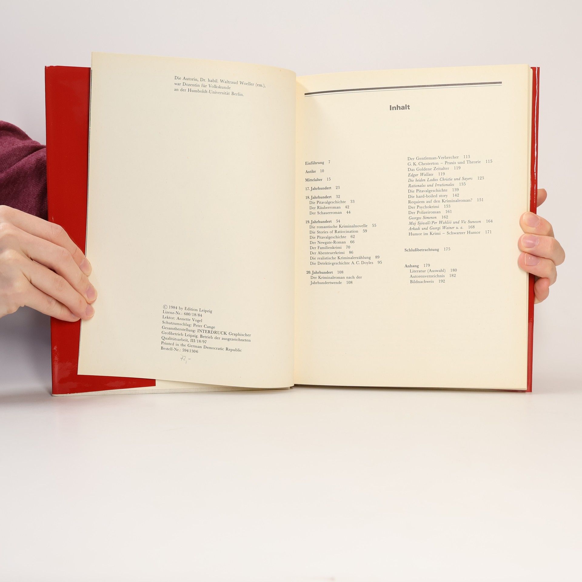 Waltraud Woeller Illustrierte Geschichte der Kriminalliteratur