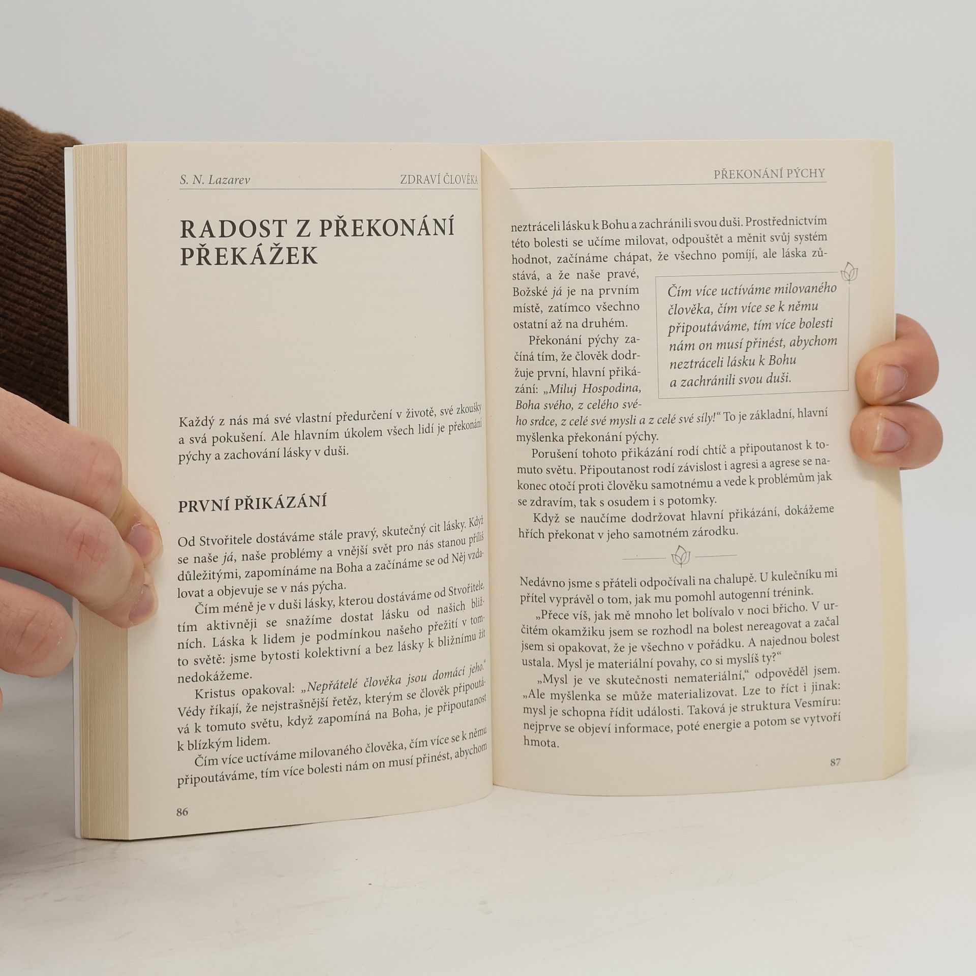 Sergej Nikolajevič Lazarev Zdraví člověka : překonání pýchy