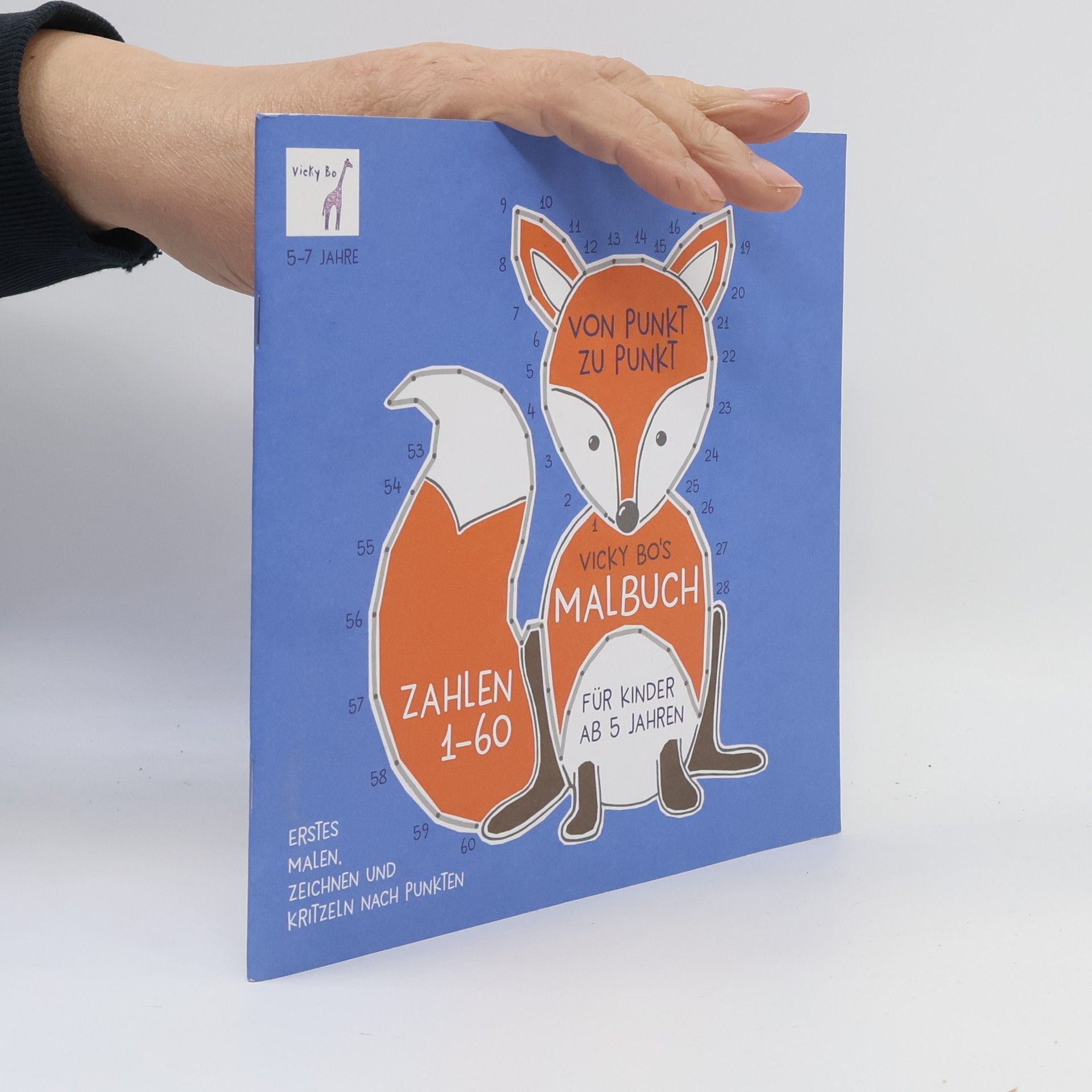Vicky Bo Von Punkt zu Punkt - Zahlen 1-60. Vicky Bo's Malbuch für Kinder ab 5 Jahren