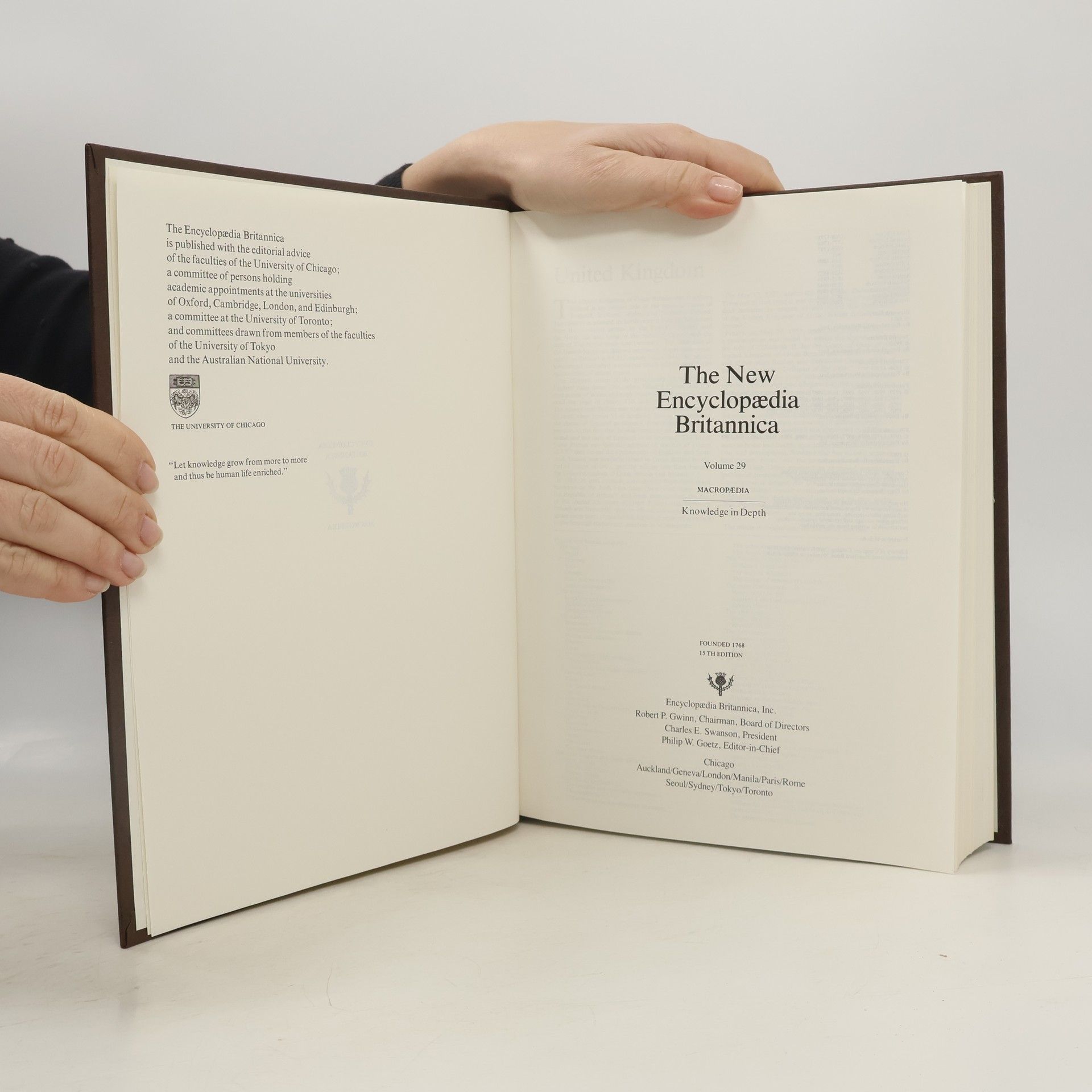 Autorenkollektiv The New Encyclopaedia Britannica 29
