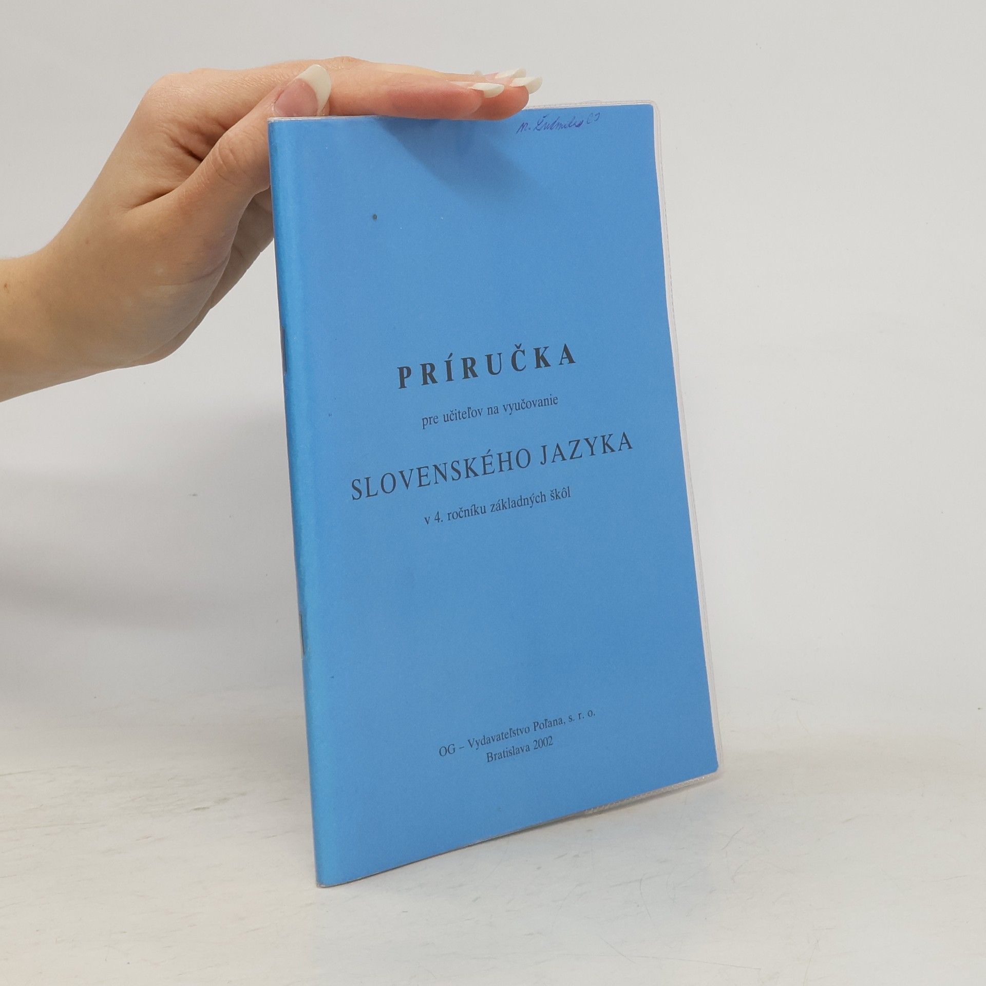 Príručka pre učiteľov na vyučovanie slovenského jazyka v 4. ročníku základných škôl