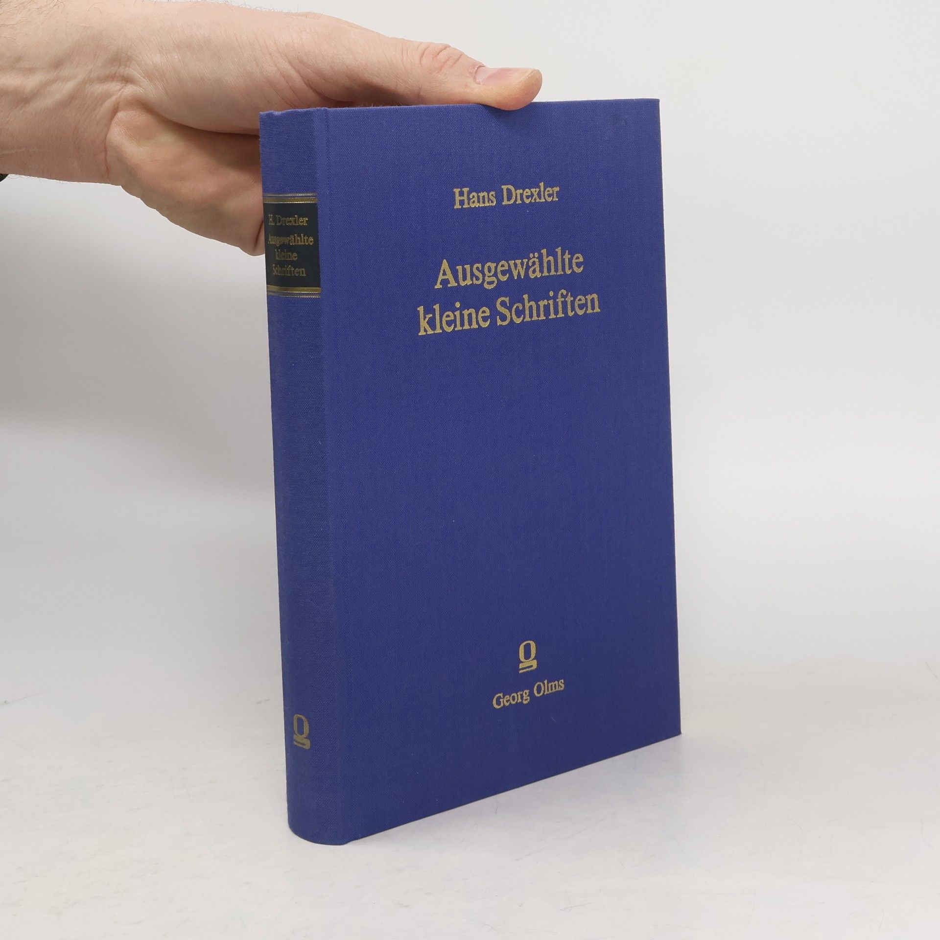 Hans Drexler Ausgewählte kleine Schriften