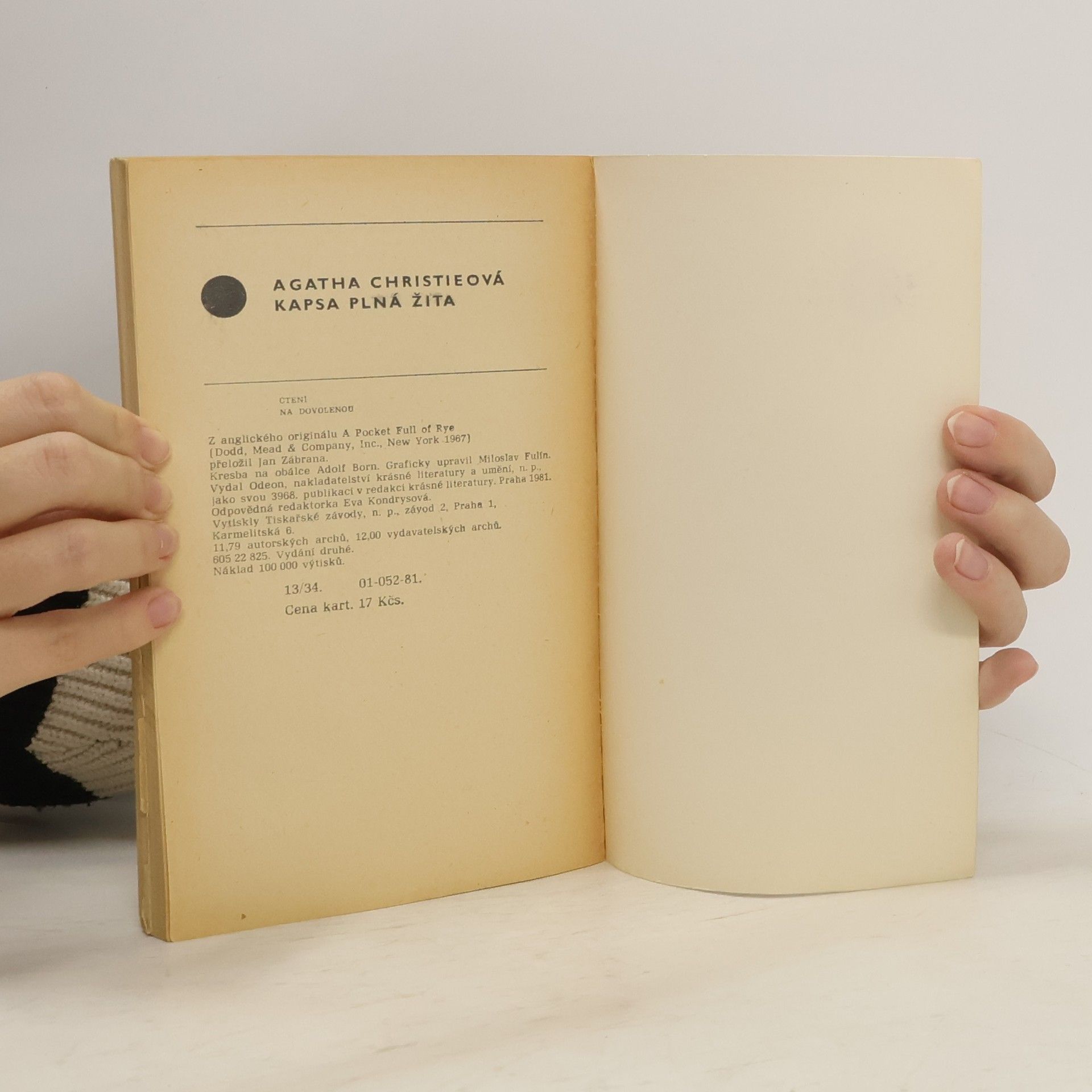 Agatha Christie Kapsa plná žita