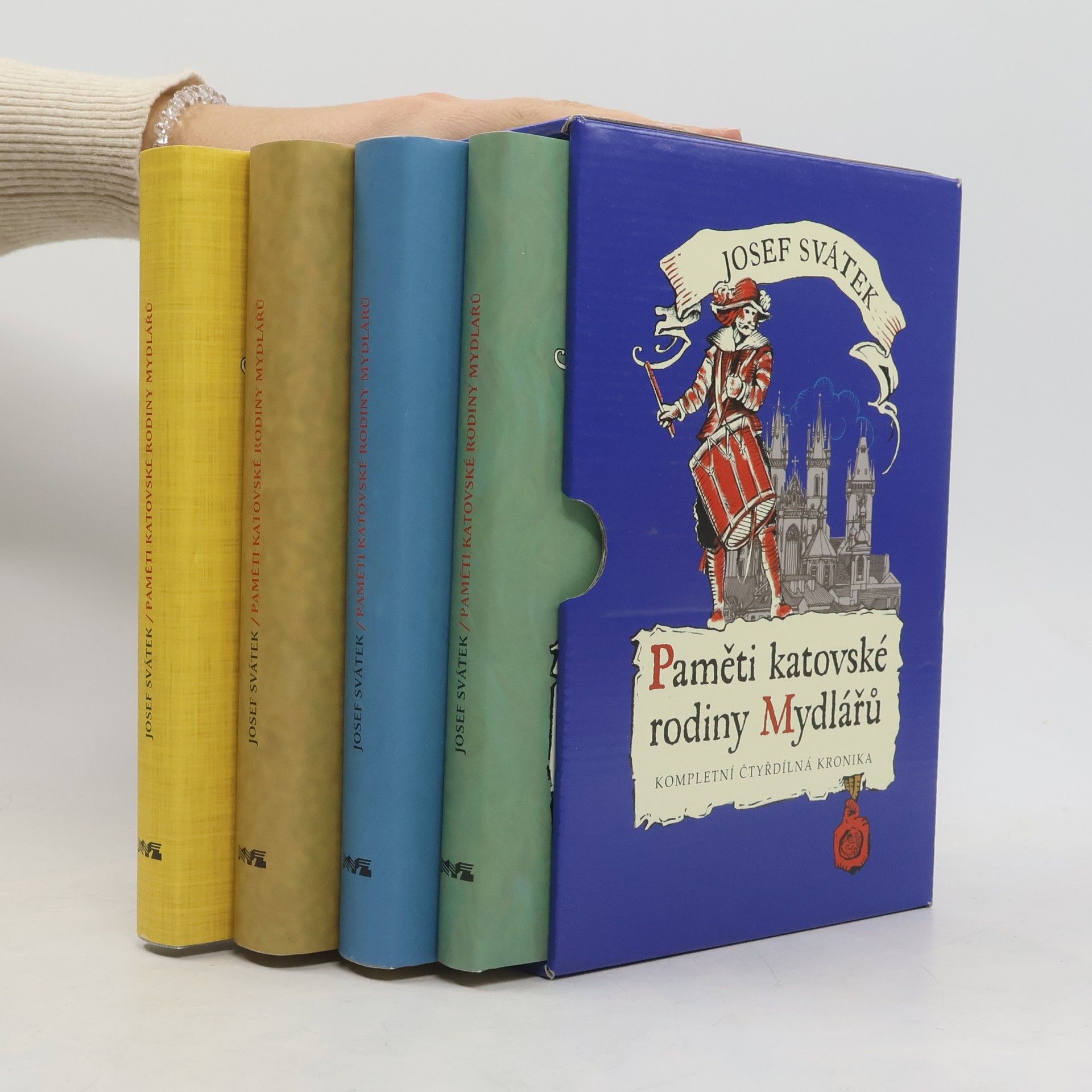 Josef Svátek Paměti katovské rodiny Mydlářů I.-IV. díl, 4 svazky (komplet v boxu)