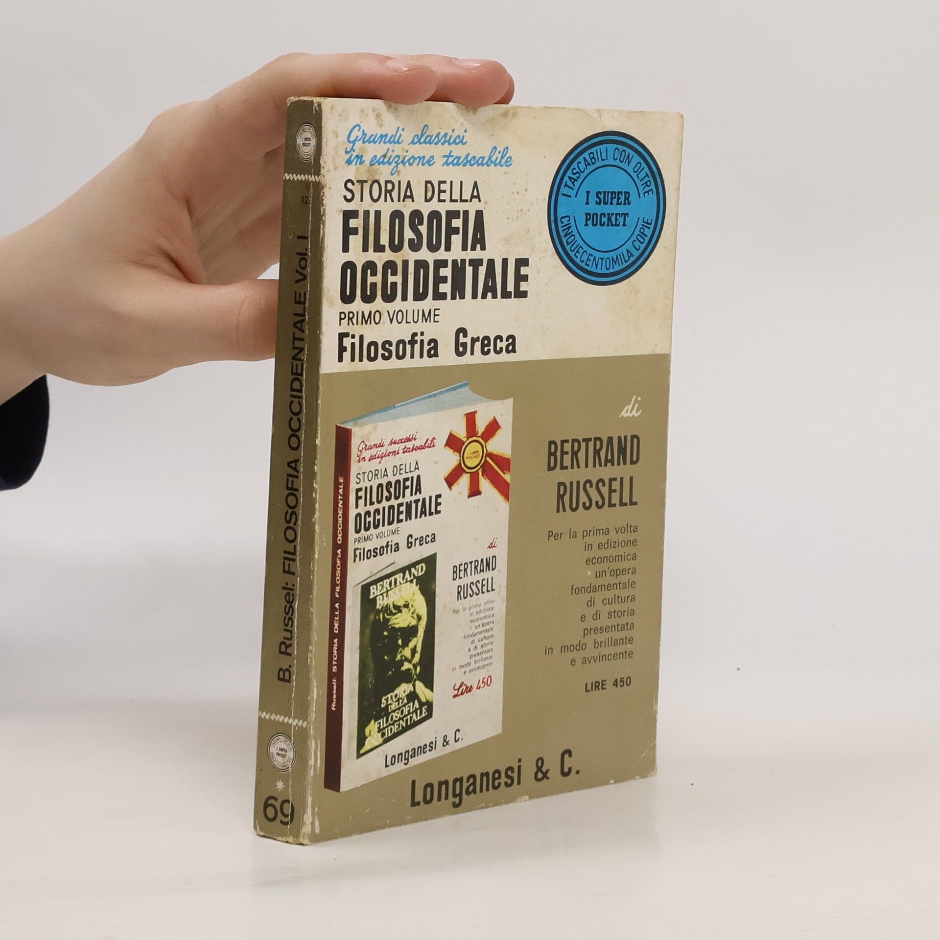 Bertrand Russell Storia della filosofia occidentale vol. I. Filosofia greca