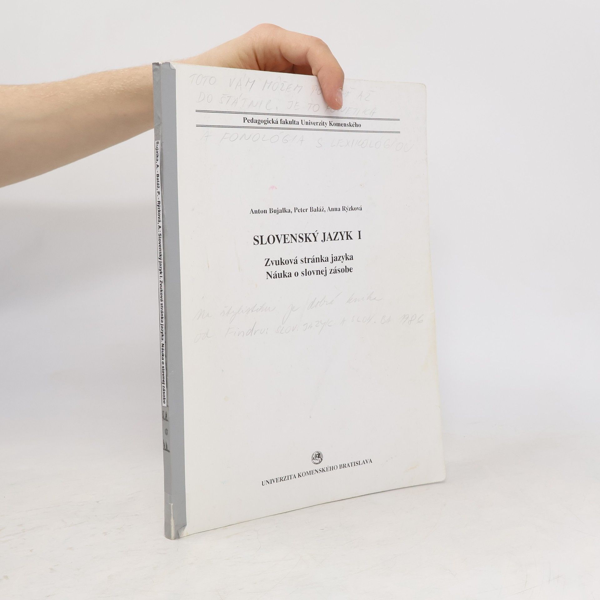 Anton Bujalka Slovenský jazyk I