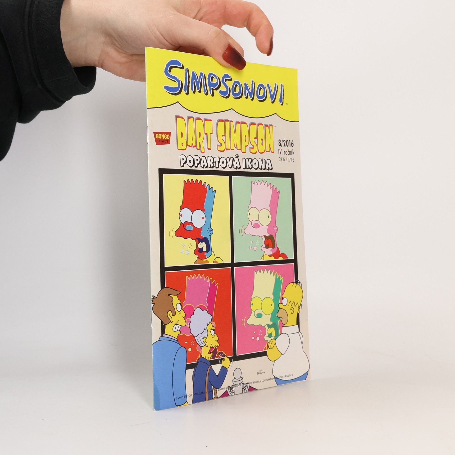 Matt Groening Bart Simpson Popartová ikona