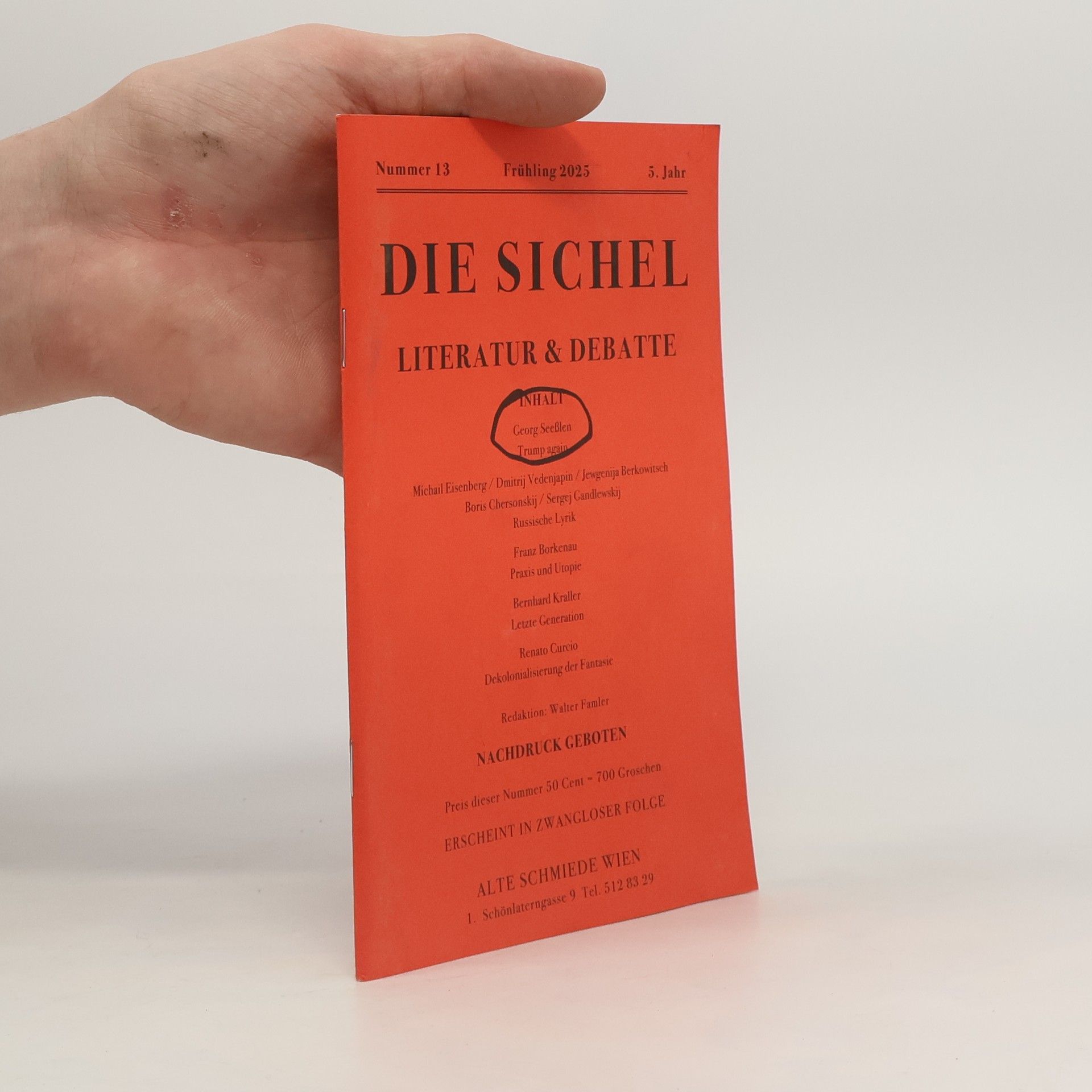 Autorenkollektiv Die Sichel. Literatur & Debatte