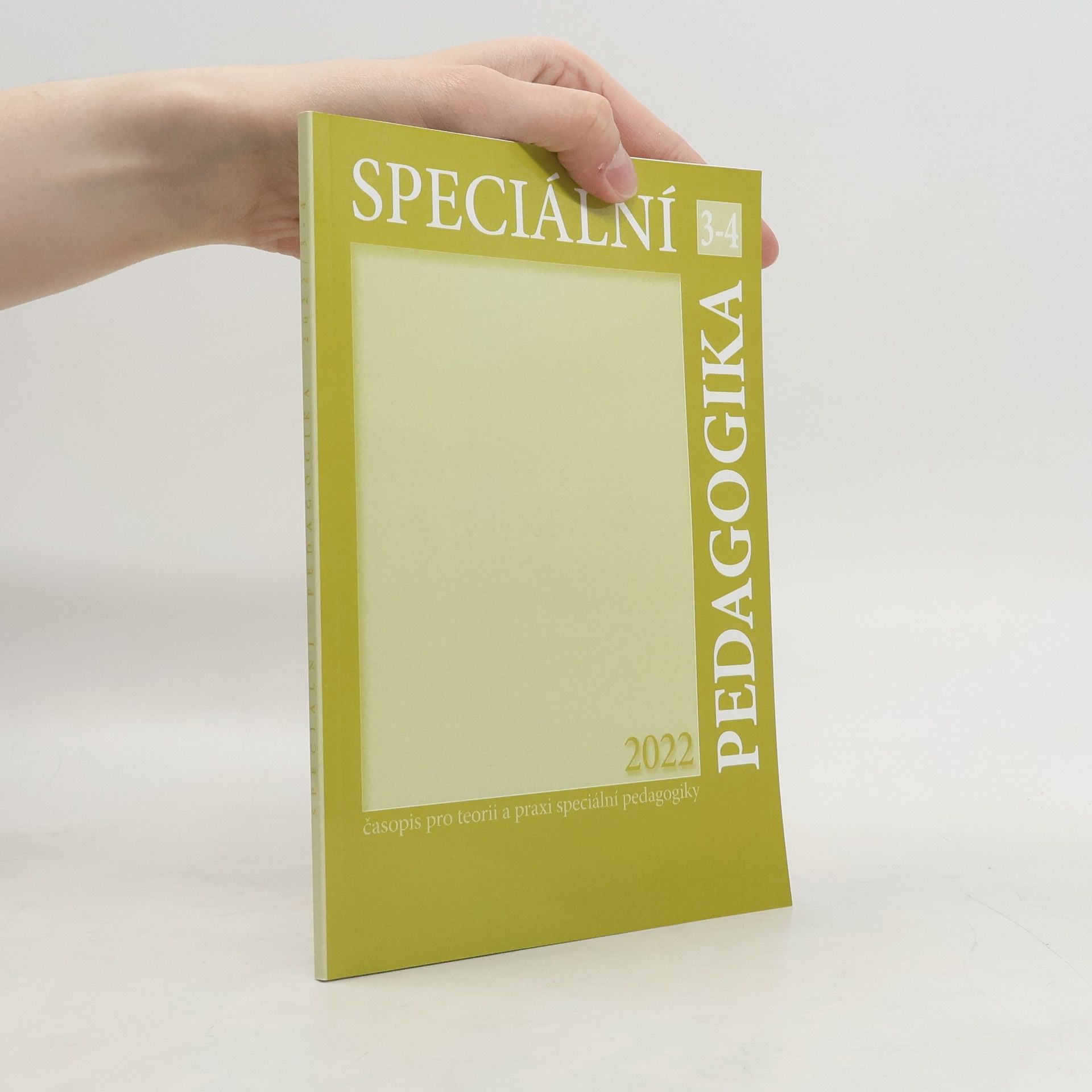 Kolektiv autorů Speciální pedagogika 3-4/2022