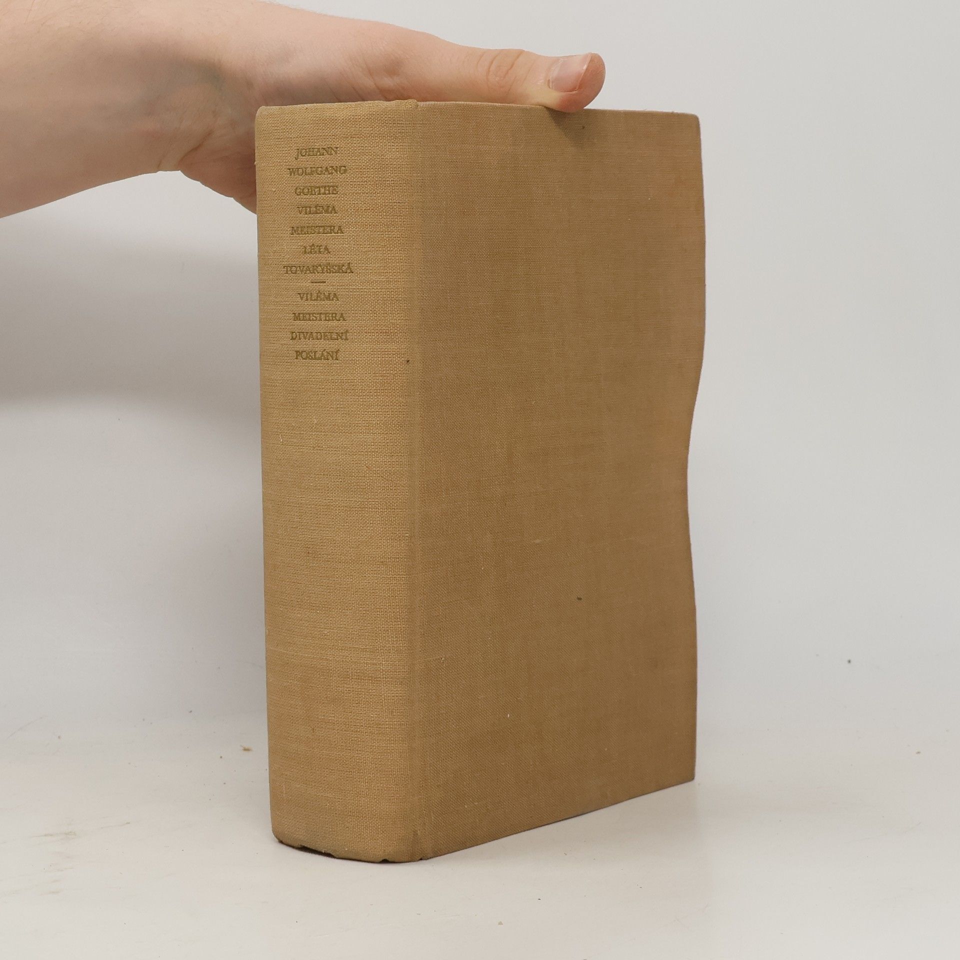 Johann Wolfgang von Goethe Viléma Meistera léta tovaryšská aneb odříkání. Viléma Meistera divadelní poslání