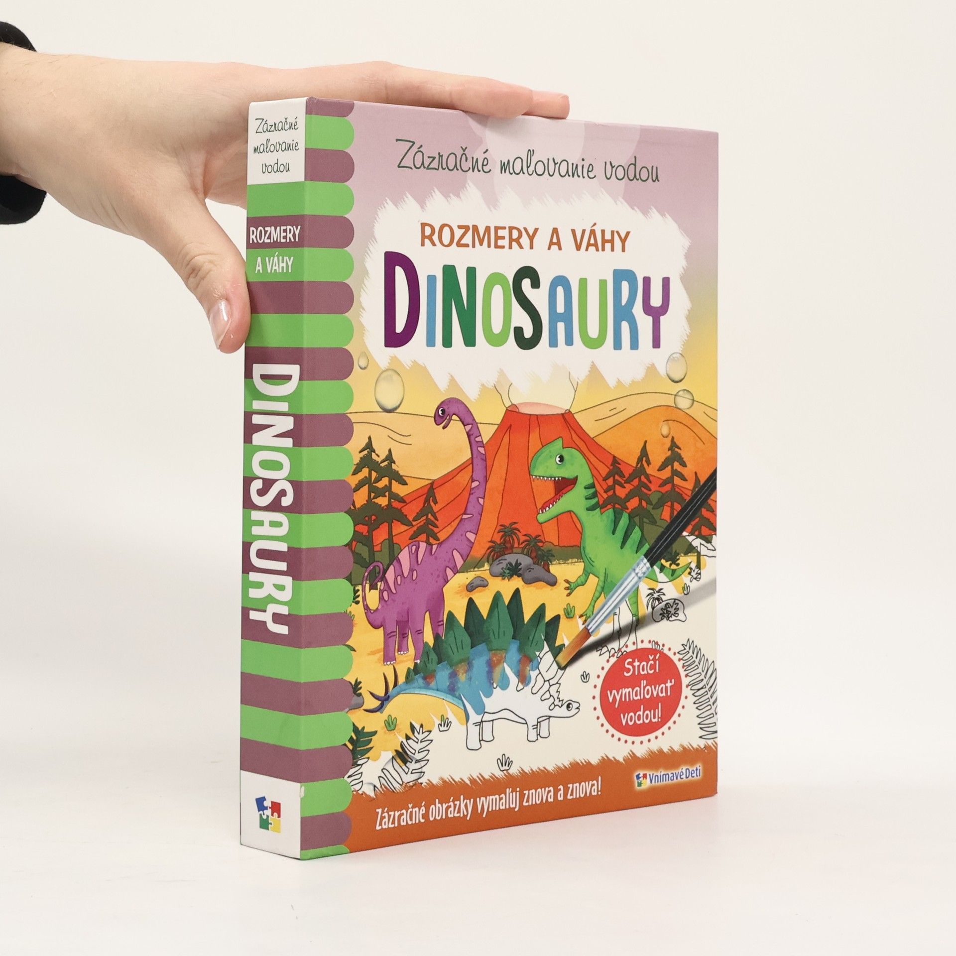 Rachael McLean Zázračné maľovanie vodou. Rozmery a váhy dinosaury