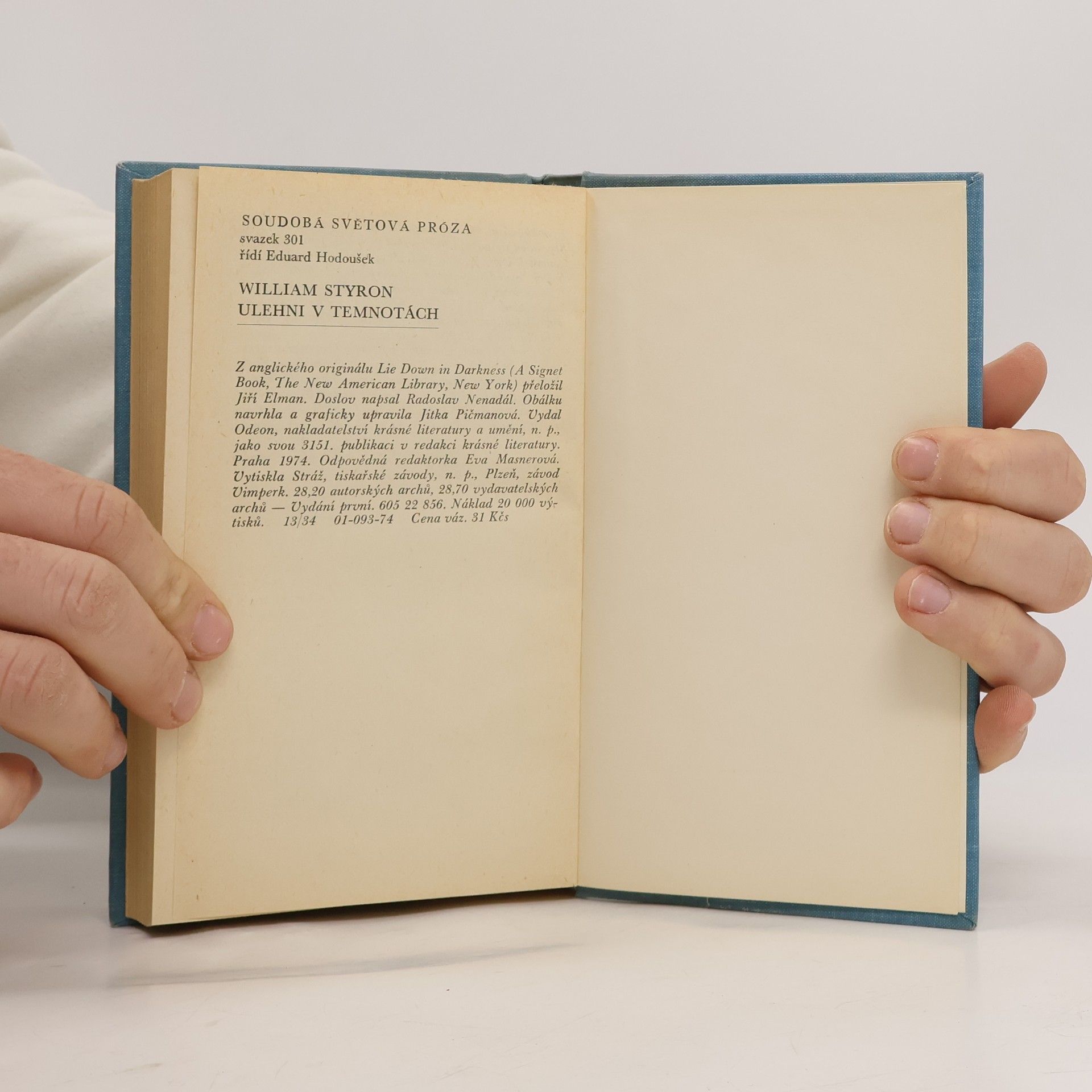 William Styron Ulehni v temnotách