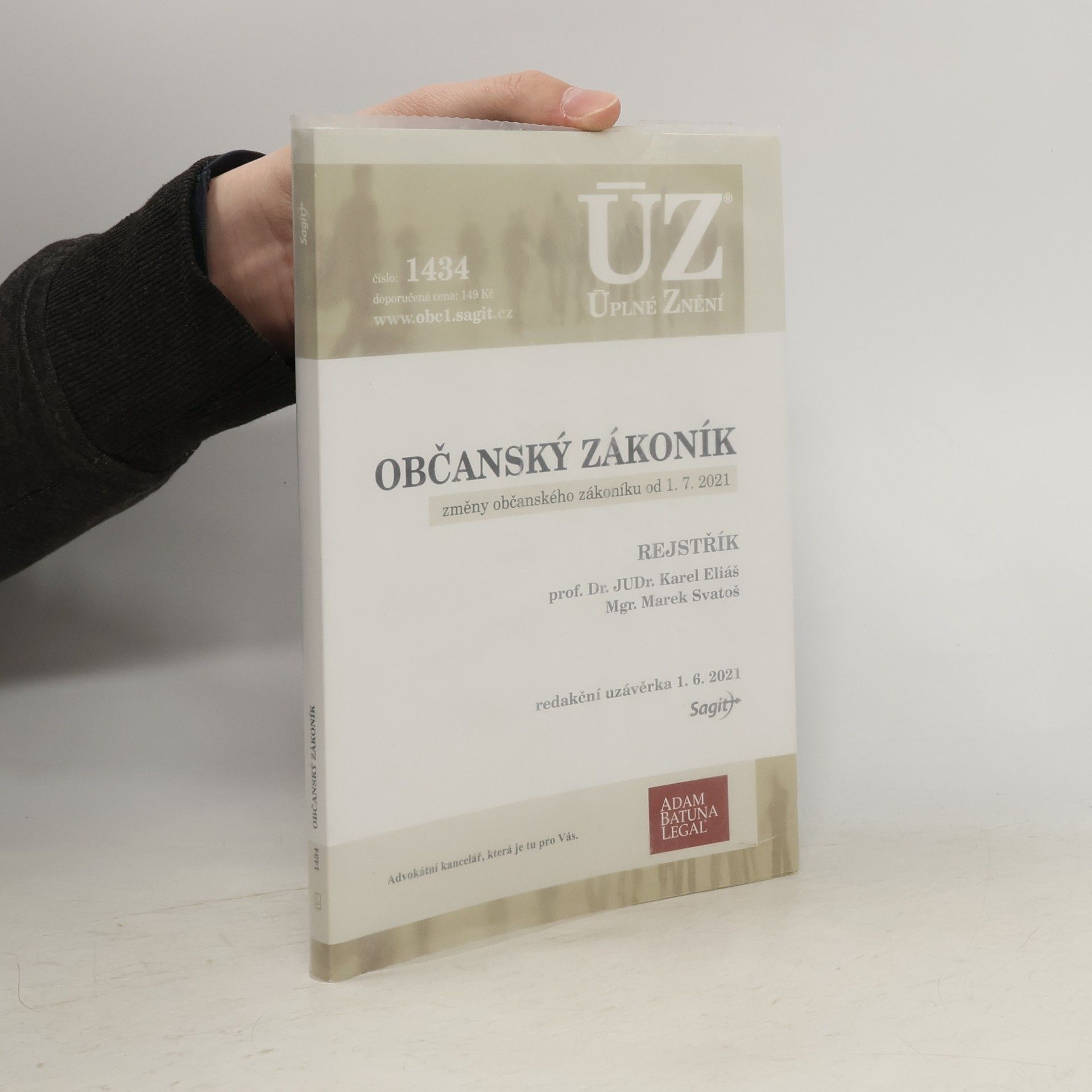 Karel Eliáš ÚZ 1434: Občanský zákoník