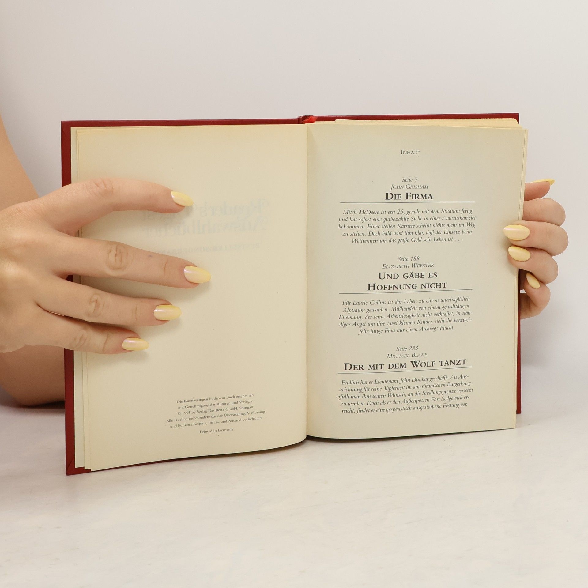 John Grisham Reader's Digest Auswahlbücher