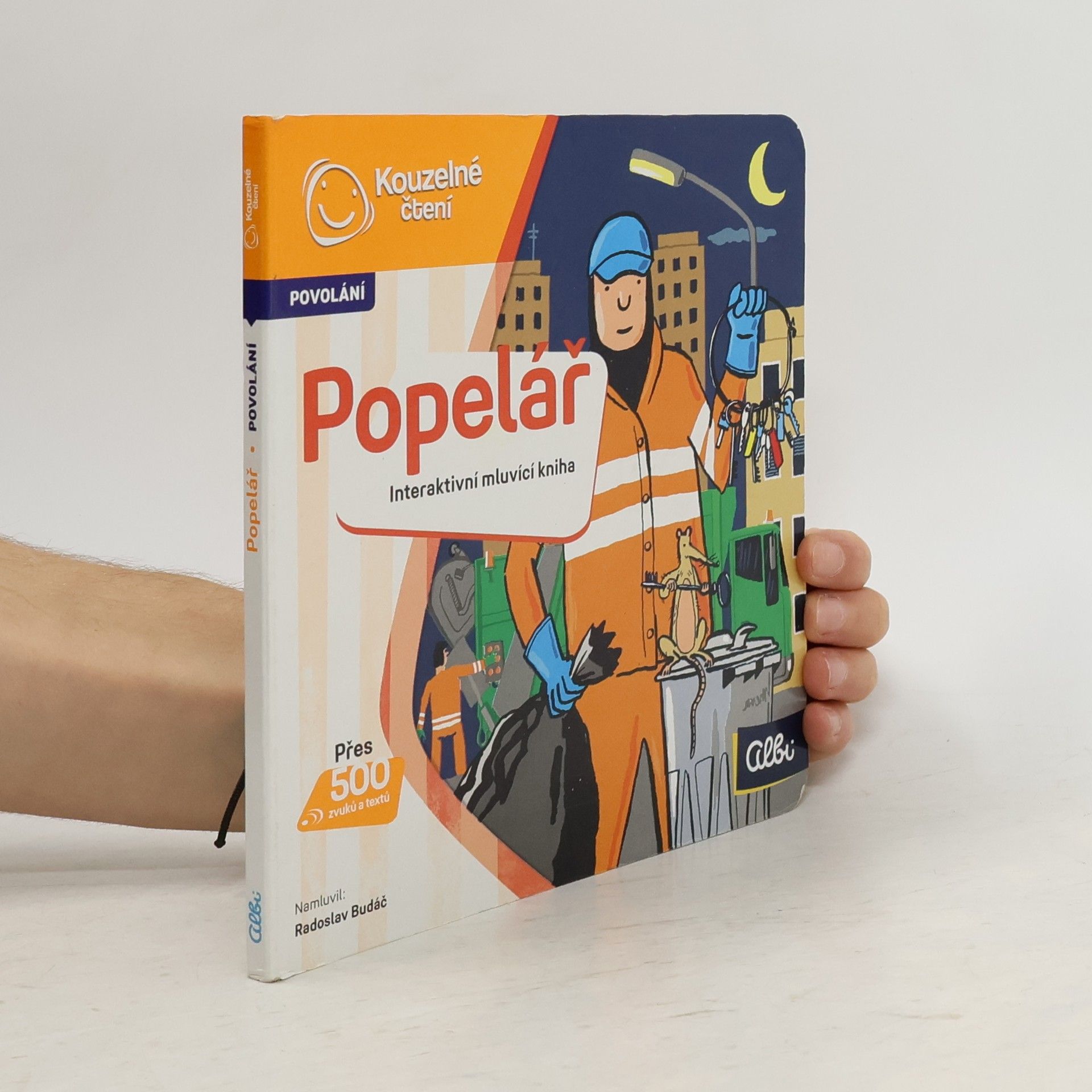 Jan Laštovička Popelář. Interaktivní mluvící kniha
