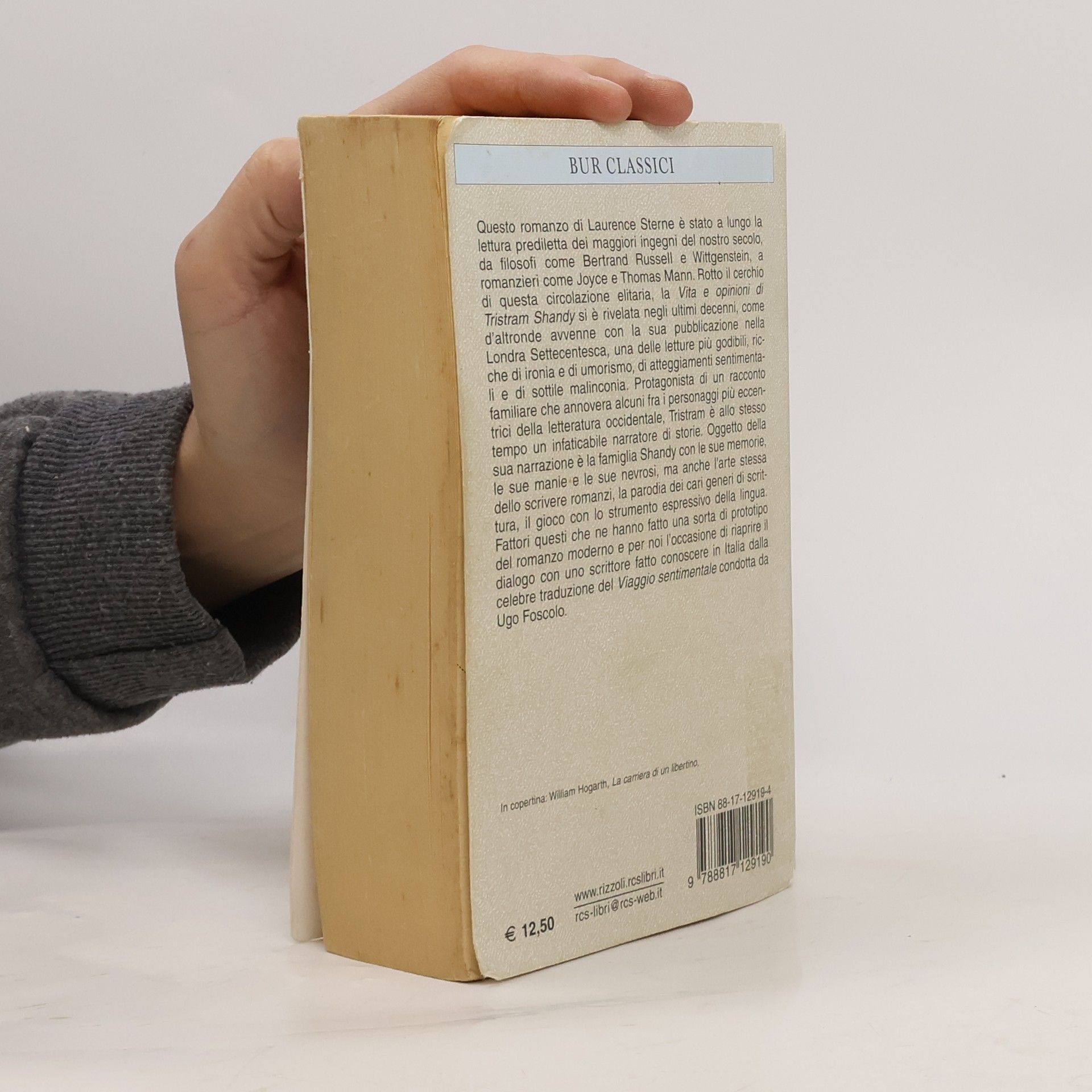 Laurence Sterne BUR Classici: Vita e opinioni di Tristram Shandy