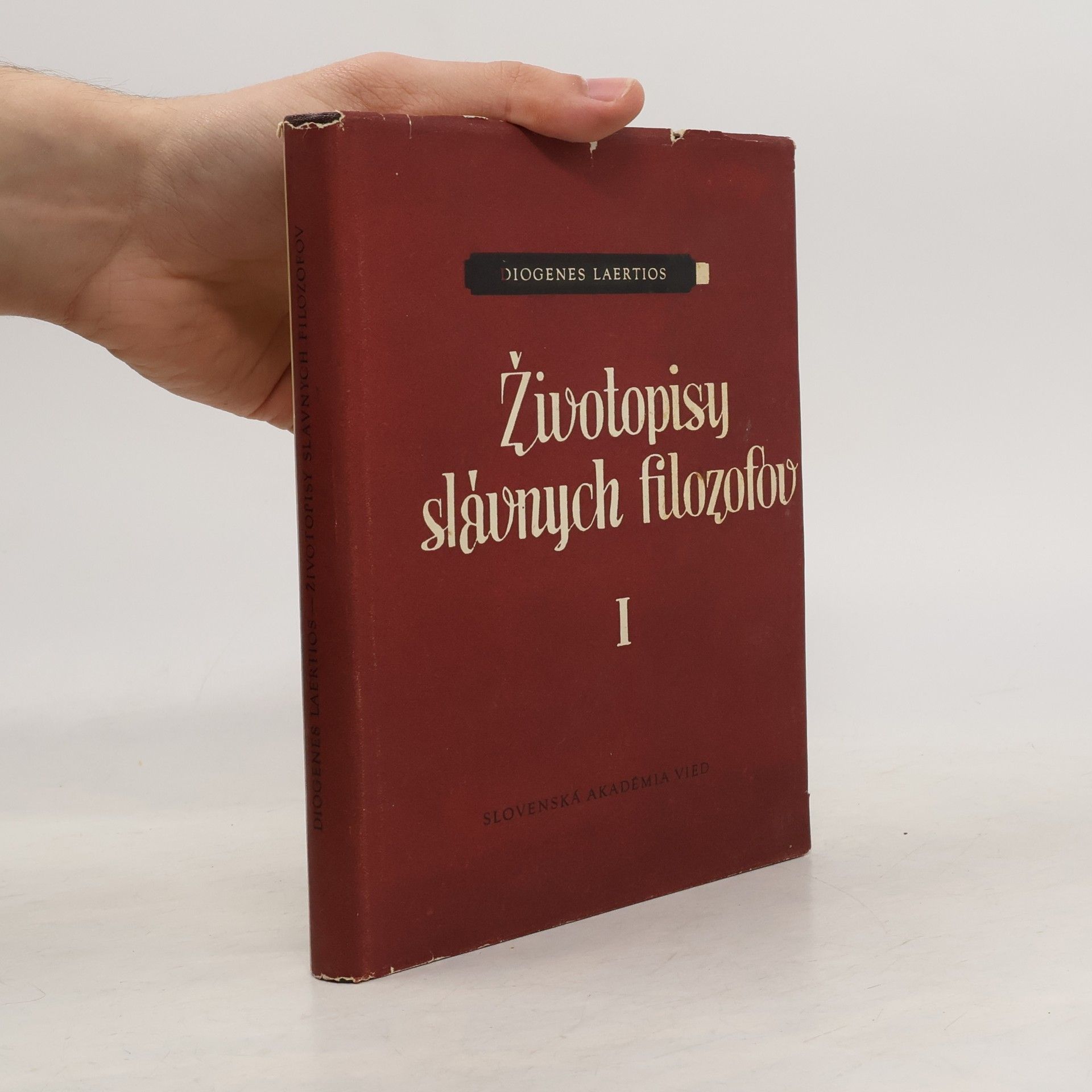 Diogenes Laertius Životopisy slávnych filozofov I