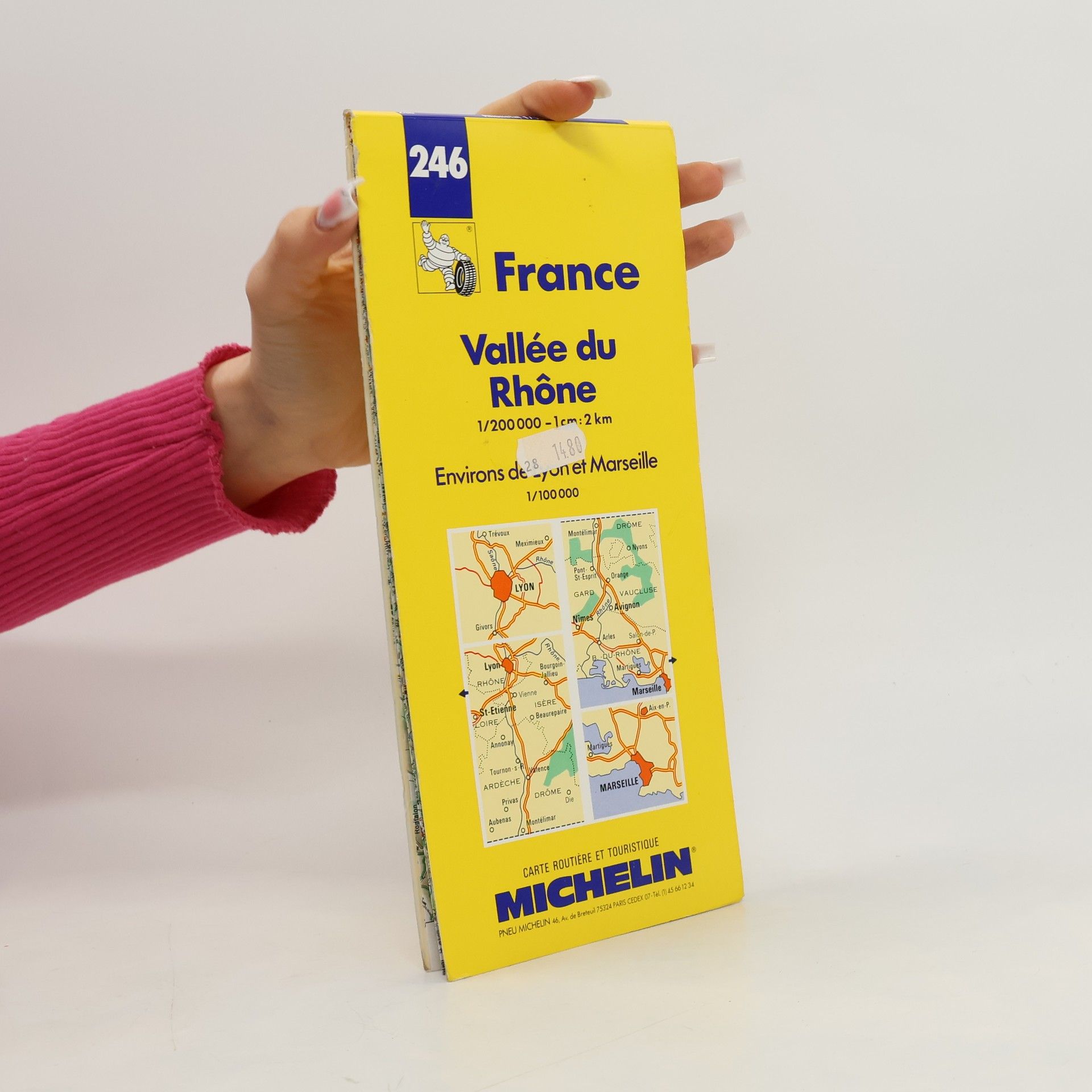 Michelin Michelin Vallee du Rhone (Rhone Valley), France Map No. 246