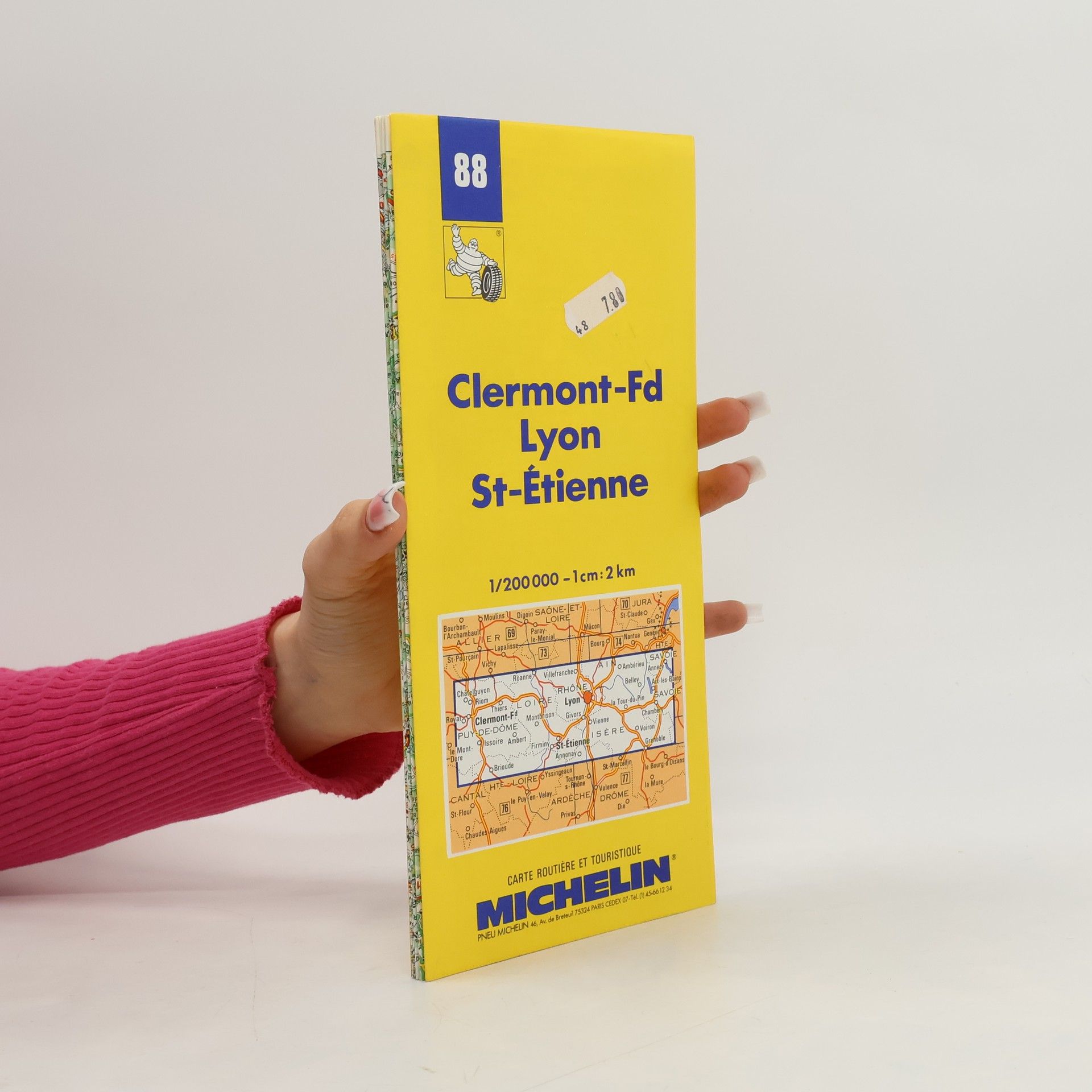 Michelin Michelin - 88: Clermont-Ferrand/Lyon/St. Etienne, France Map