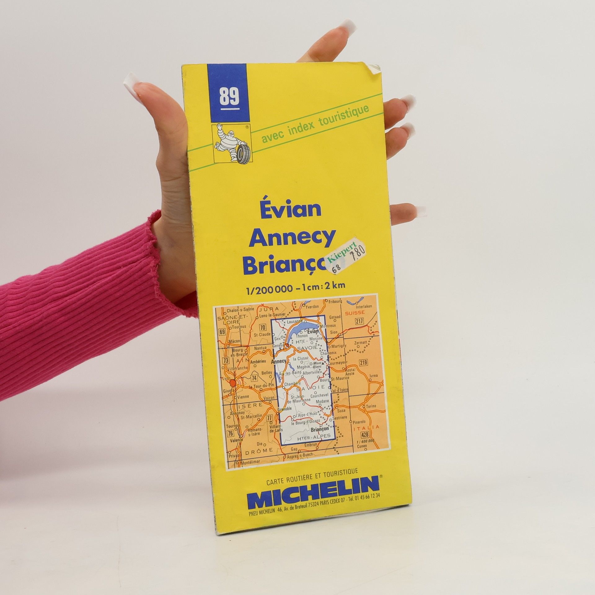 Michelin Michelin Évian/Annecy/Briançon, France Map No. 89