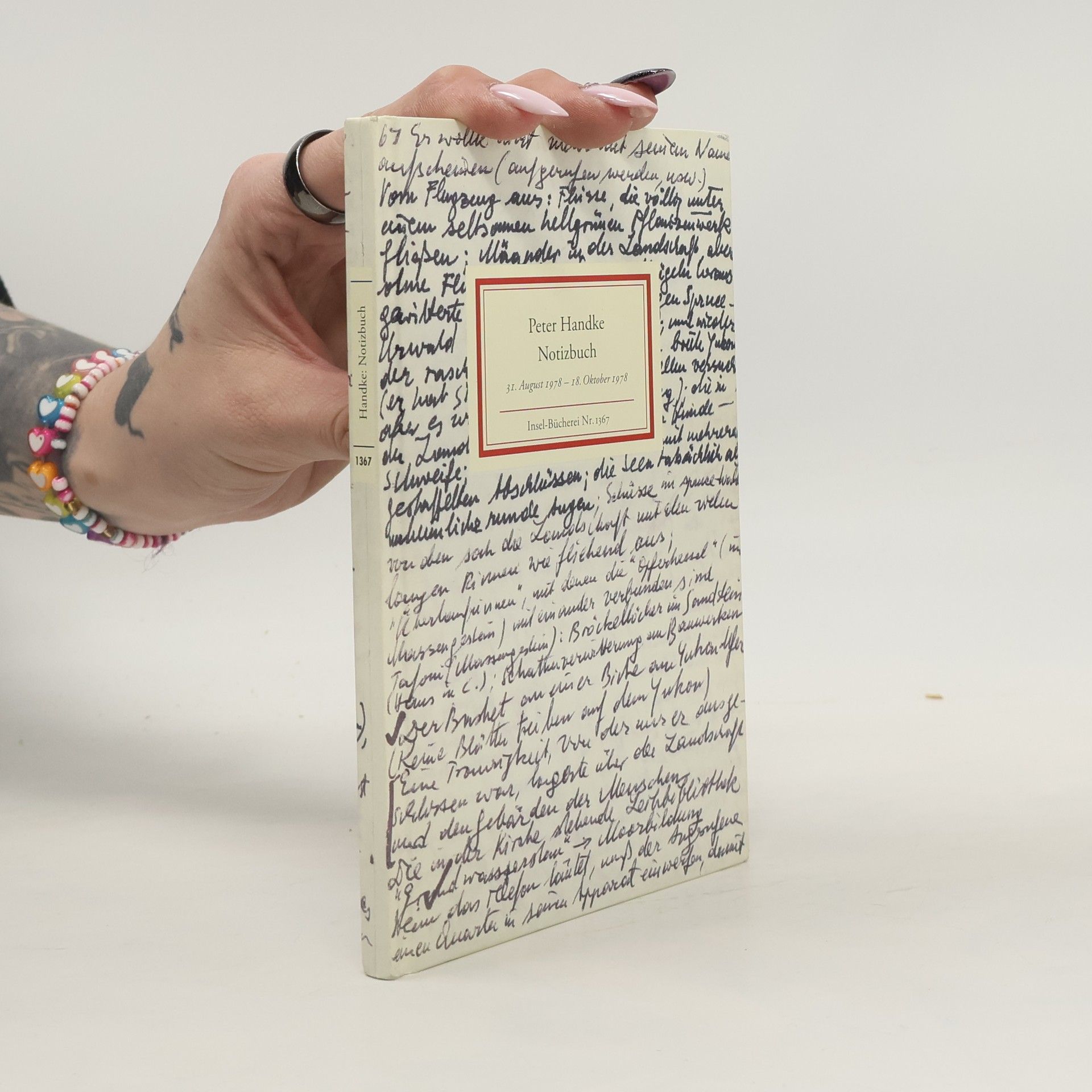 Peter Handke Insel-Bücherei - 1367: Notizbuch