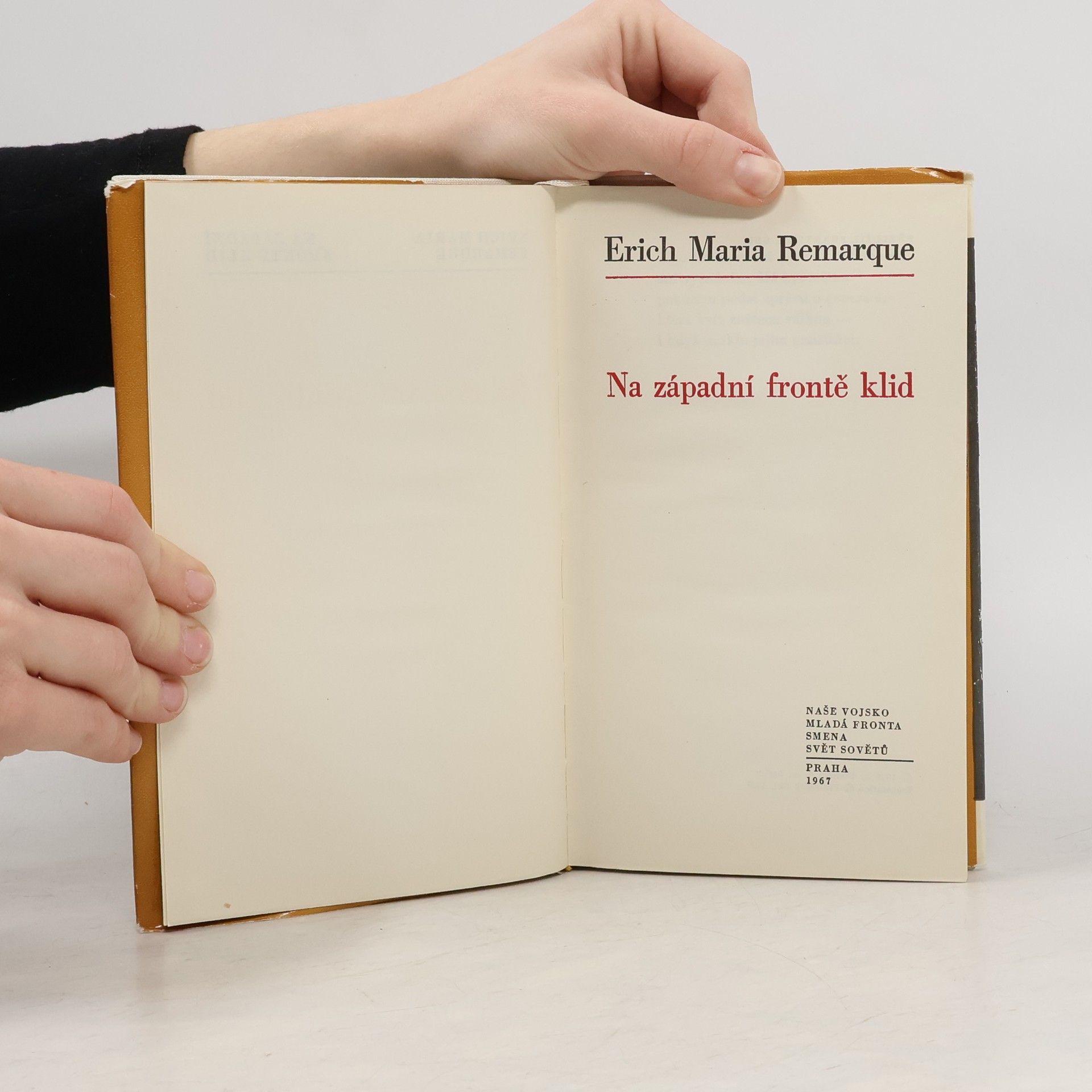 Erich Maria Remarque Na západní frontě klid