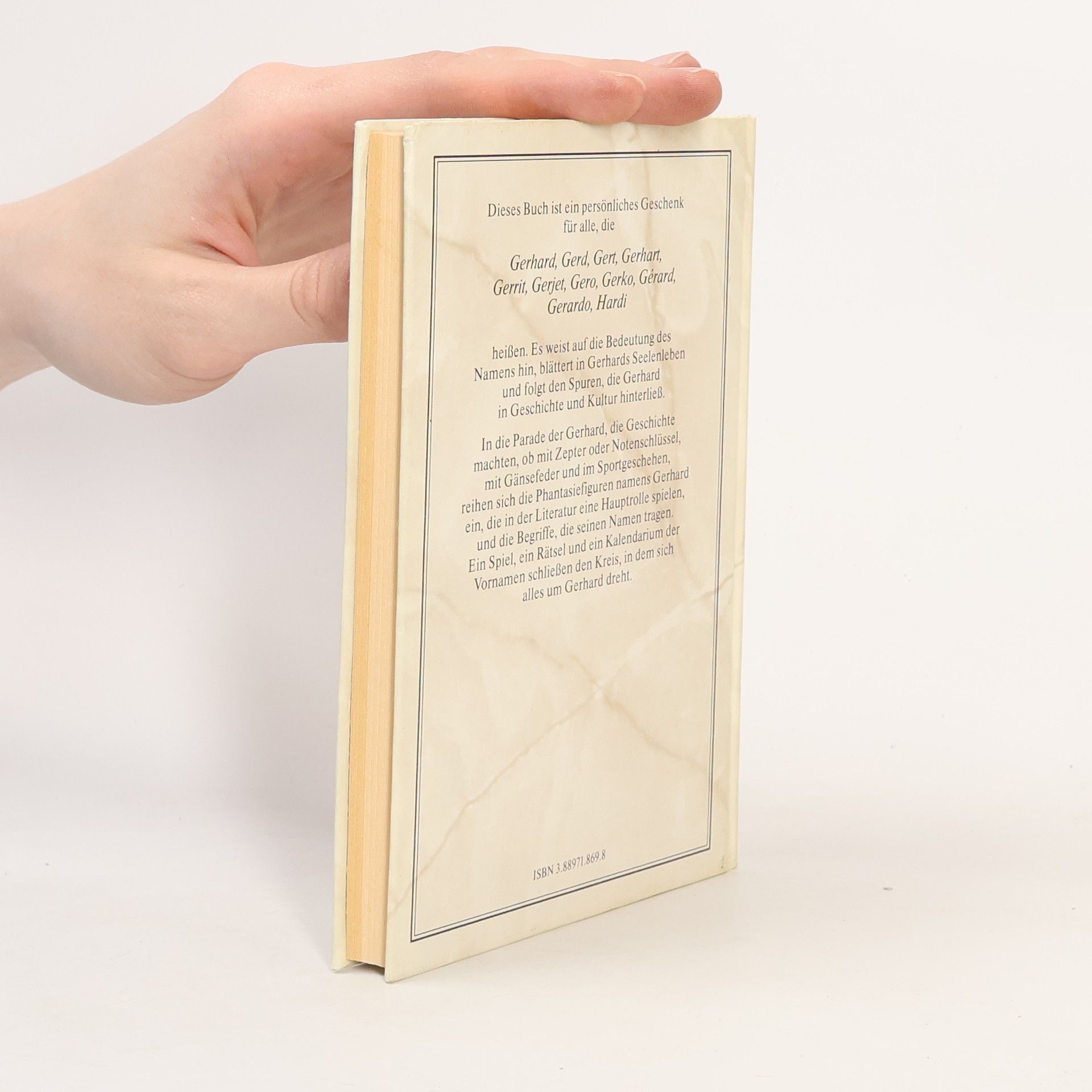 Das persönliche Buch für Gerhard