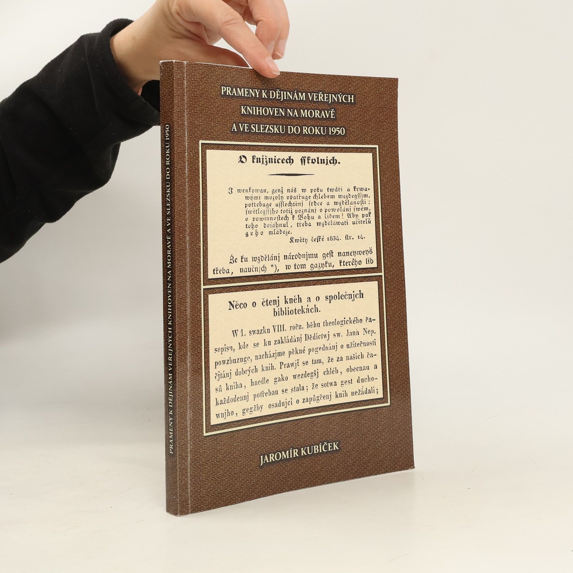 Prameny k dějinám veřejných knihoven na Moravě a ve Slezsku do roku 1950