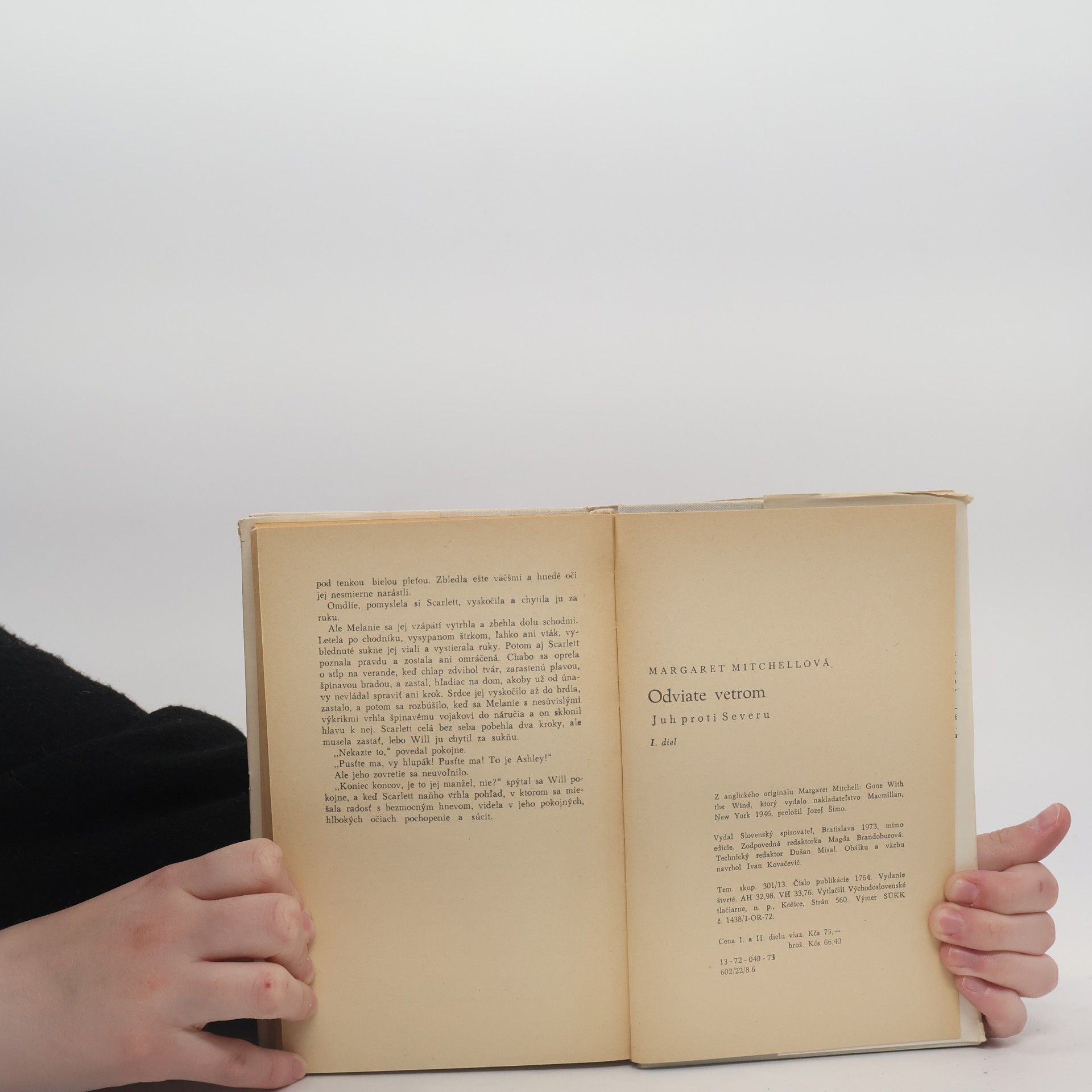 Margaret Mitchell Odviate vetrom. Juh proti Severu I.