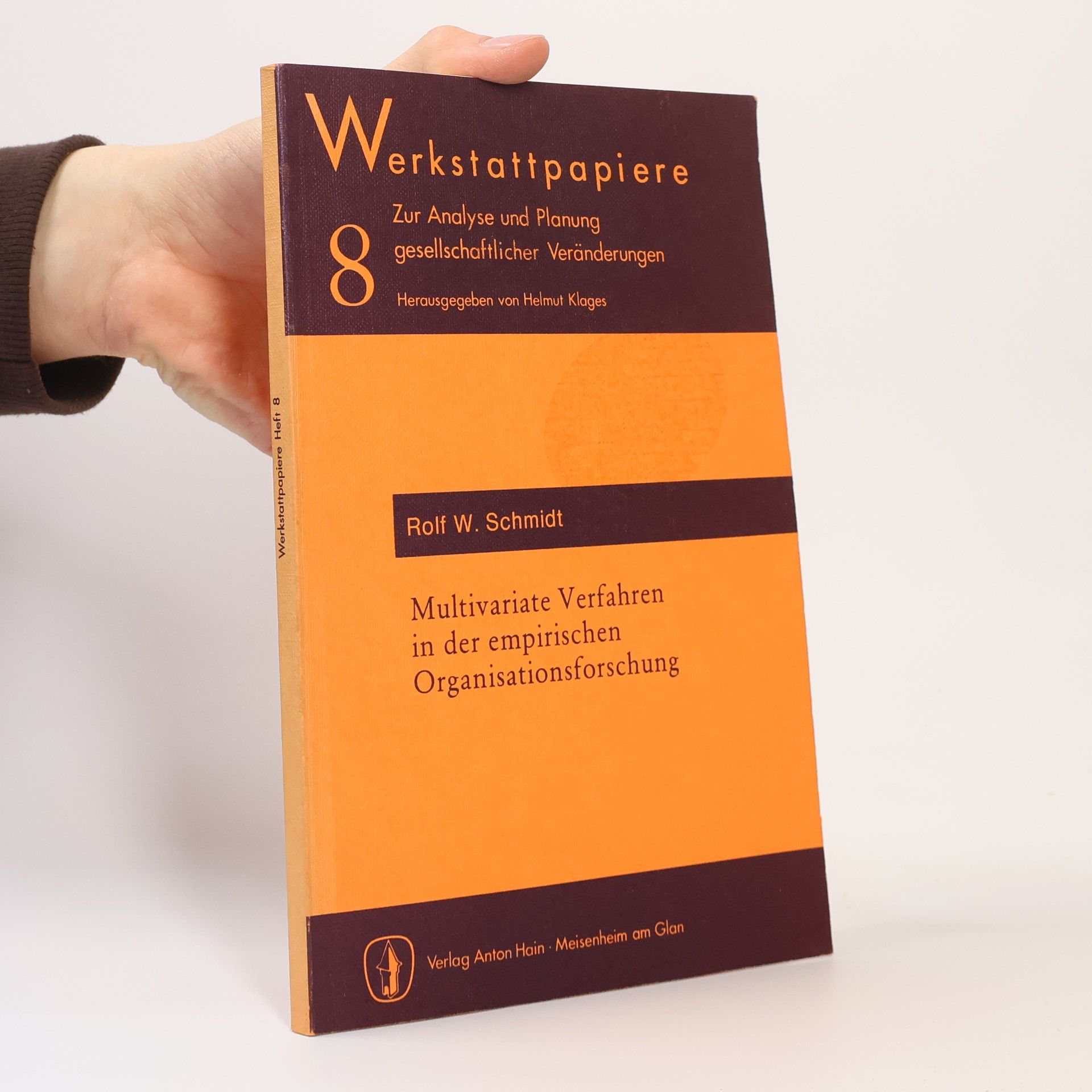 Werkstattpapiere - 8: Multivariate Verfahren in der empirischen Organisationsforschung