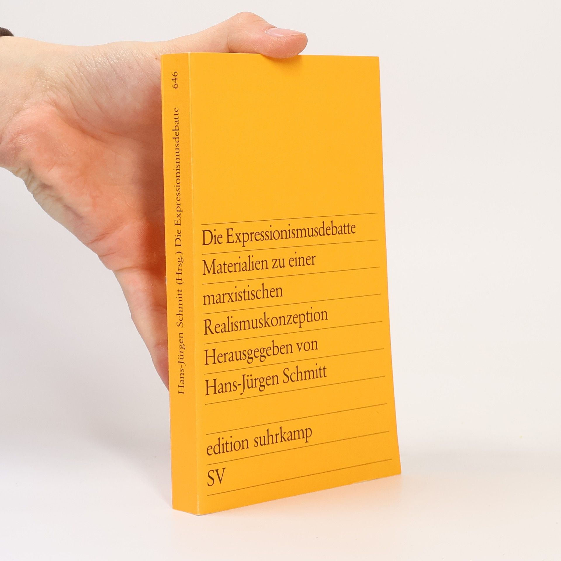 Hans Jürgen Schmitt Die Expressionismusdebatte