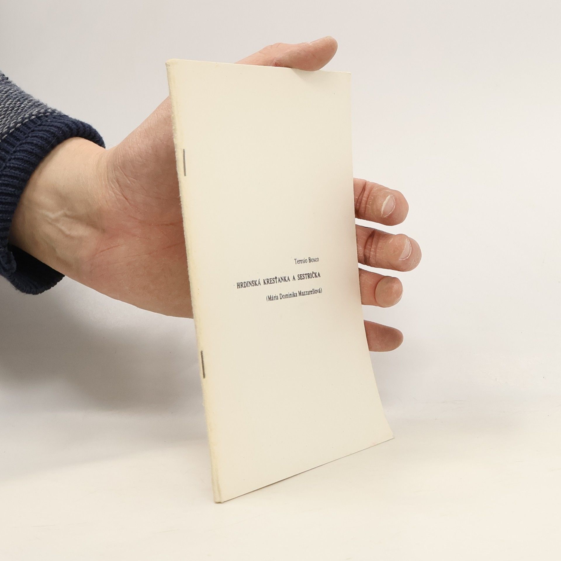 Teresio Bosco Hrdinská kresťanka a sestrička Mária Dominika Mazzarellová