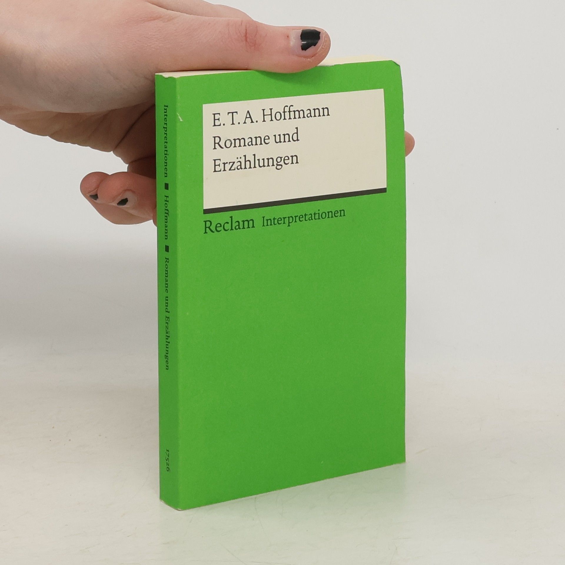 Günter Saße E. T. A. Hoffmann, Romane und Erzählungen