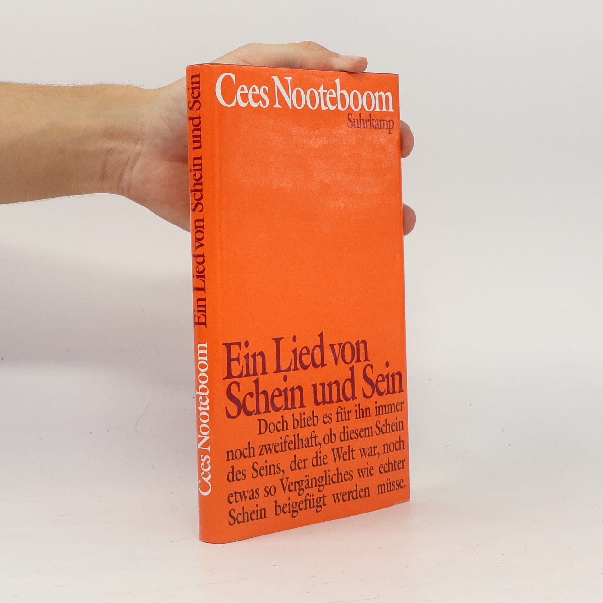 Cees Nooteboom Ein Lied von Schein und Sein