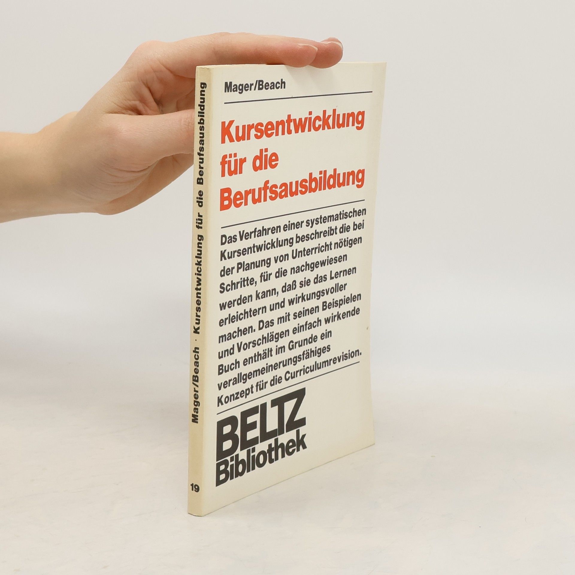 Robert Frank Mager Kursentwicklung für die Berufsausbildung