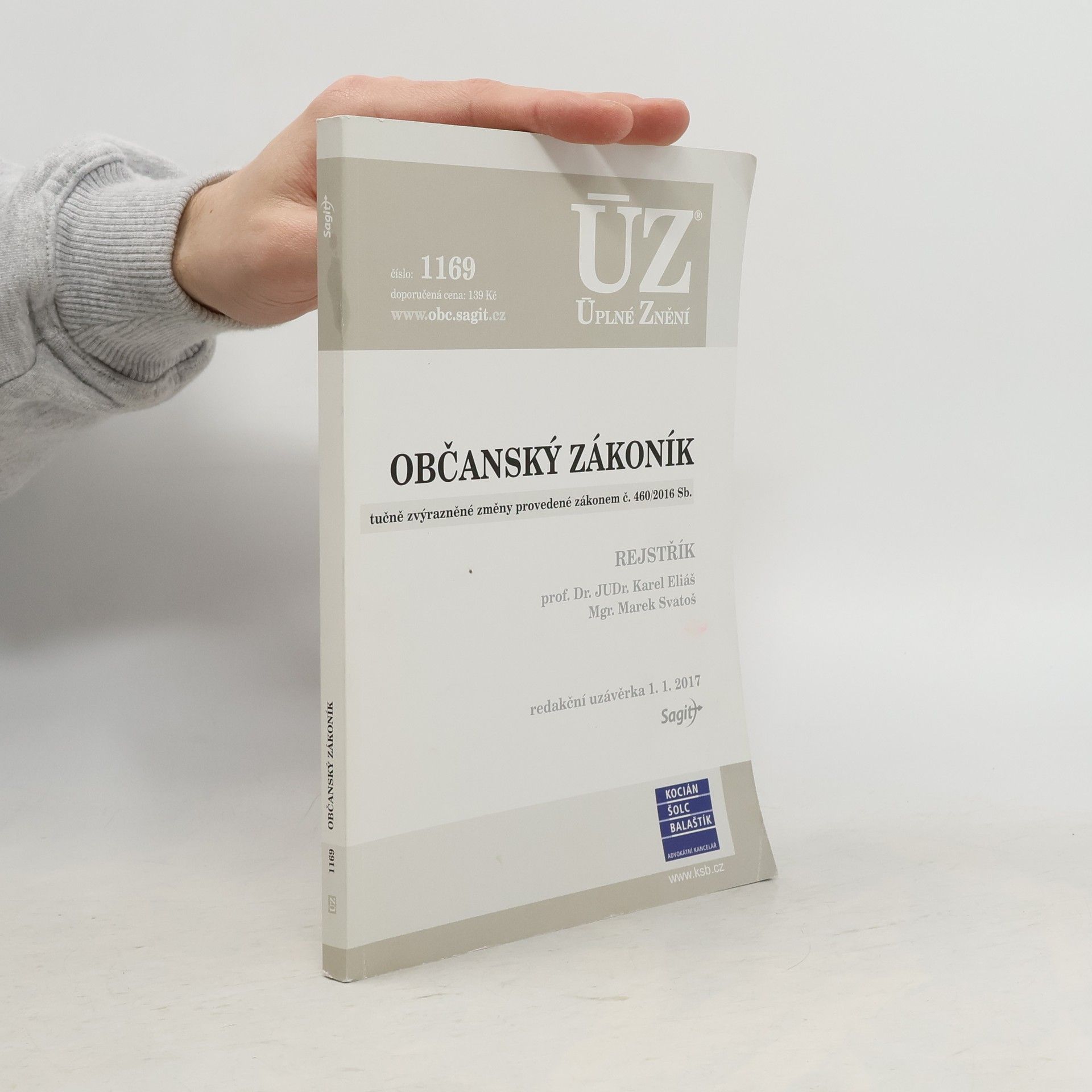 Karel Eliáš Občanský zákoník