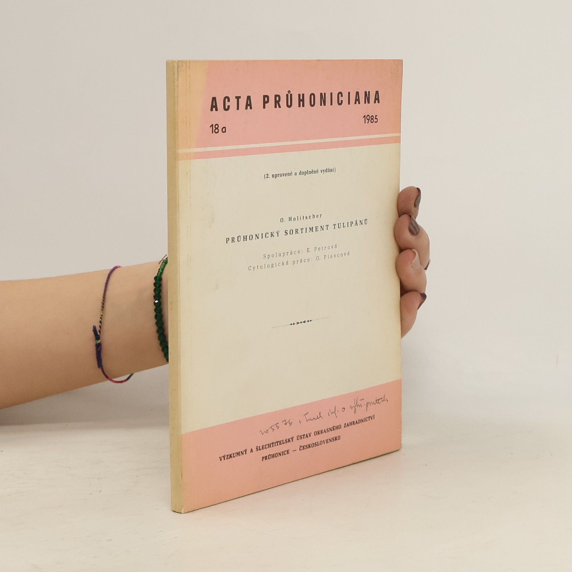 O. Holitscher Acta Průhoniciana 18