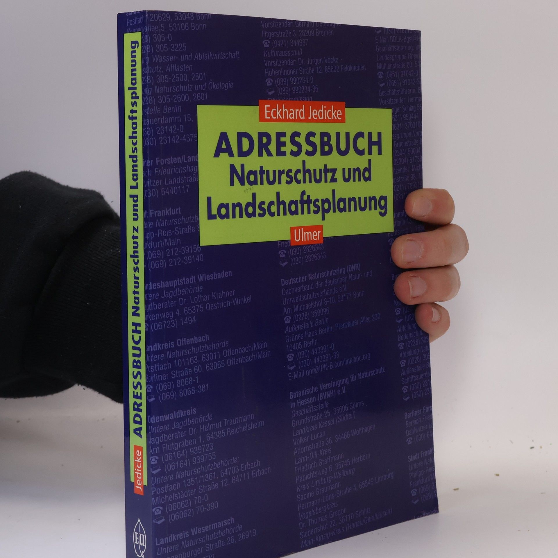 Eckhard Jedicke Adressbuch Naturschutz und Landschaftsplanung, m. CD-ROM