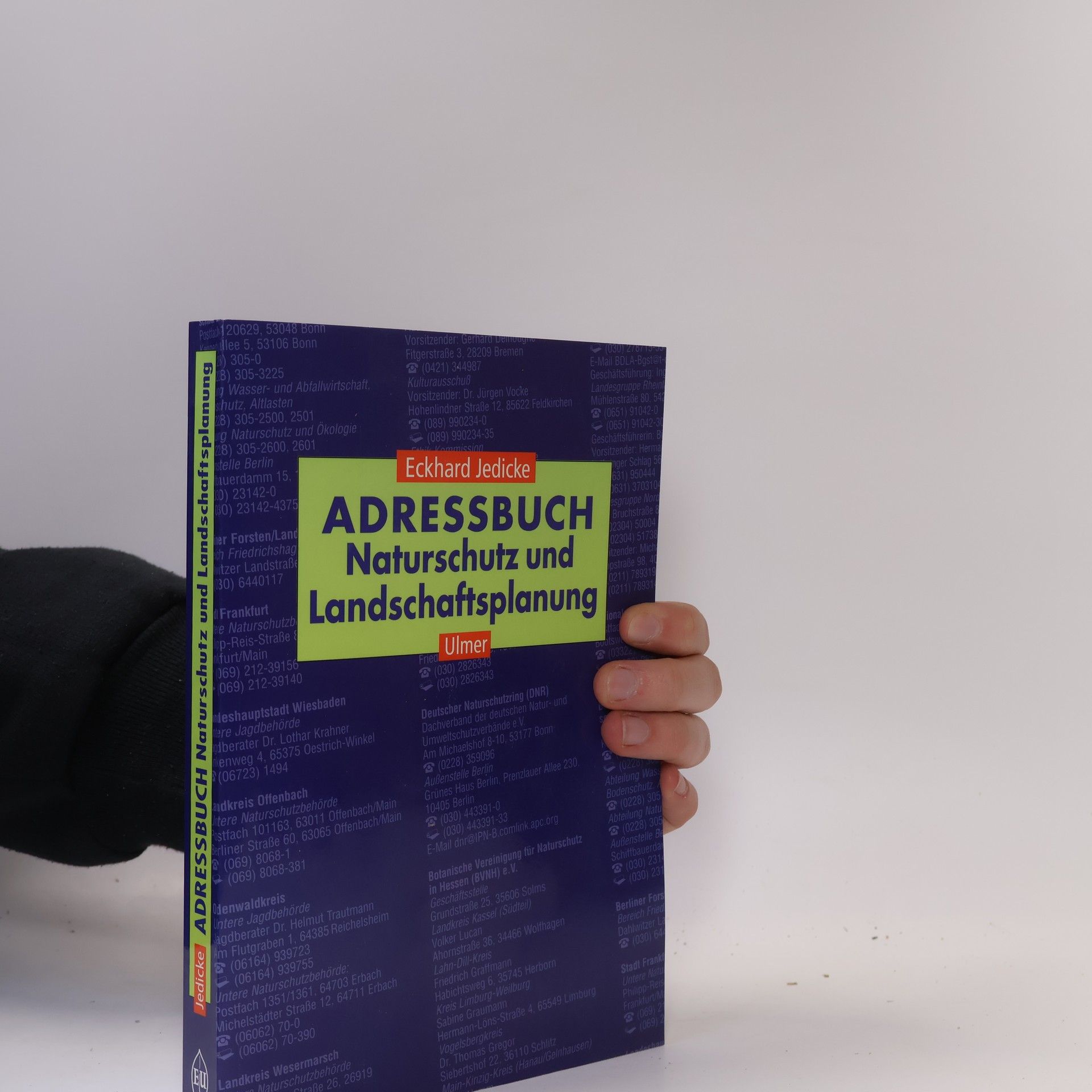 Eckhard Jedicke Adressbuch Naturschutz und Landschaftsplanung, m. CD-ROM