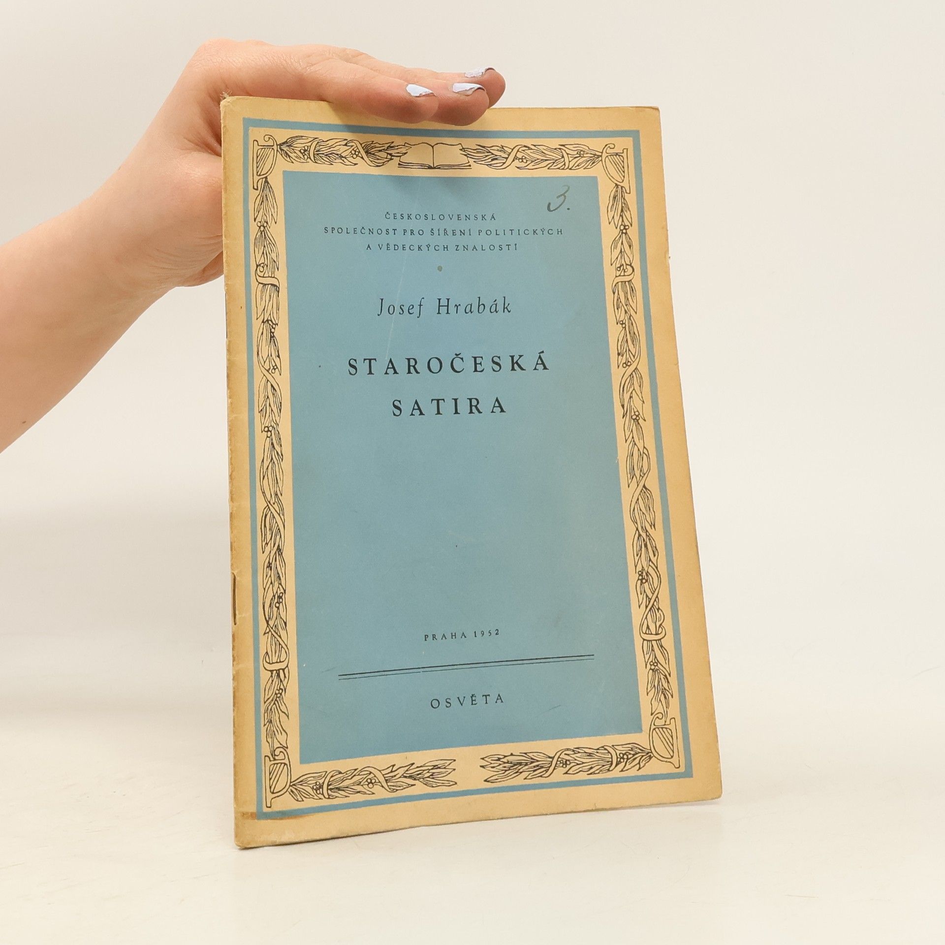 Josef Hrabák Staročeská satira