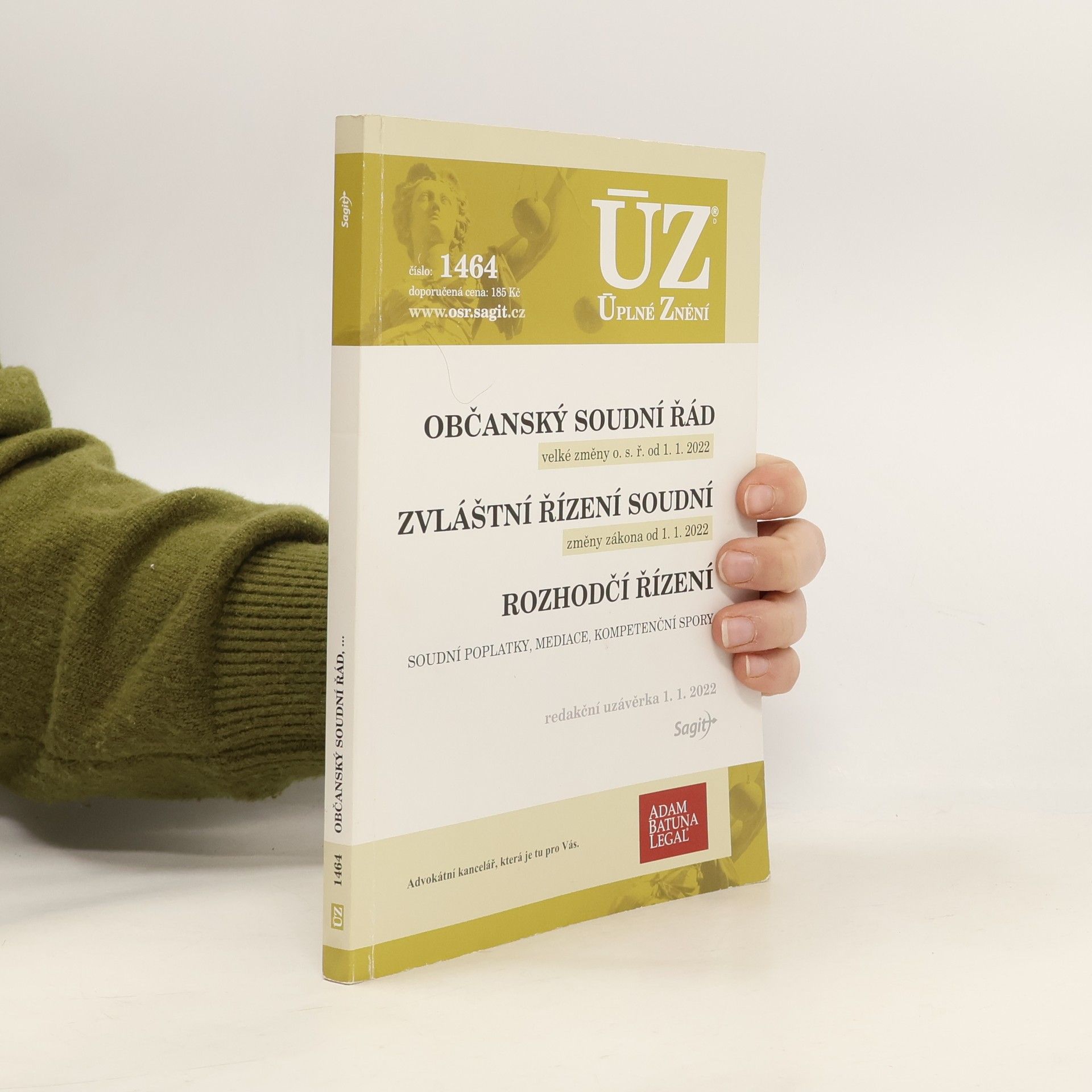 kolektiv Občanský soudní řád. Zvláštní řízení soudní. Rozhodčí řízení.