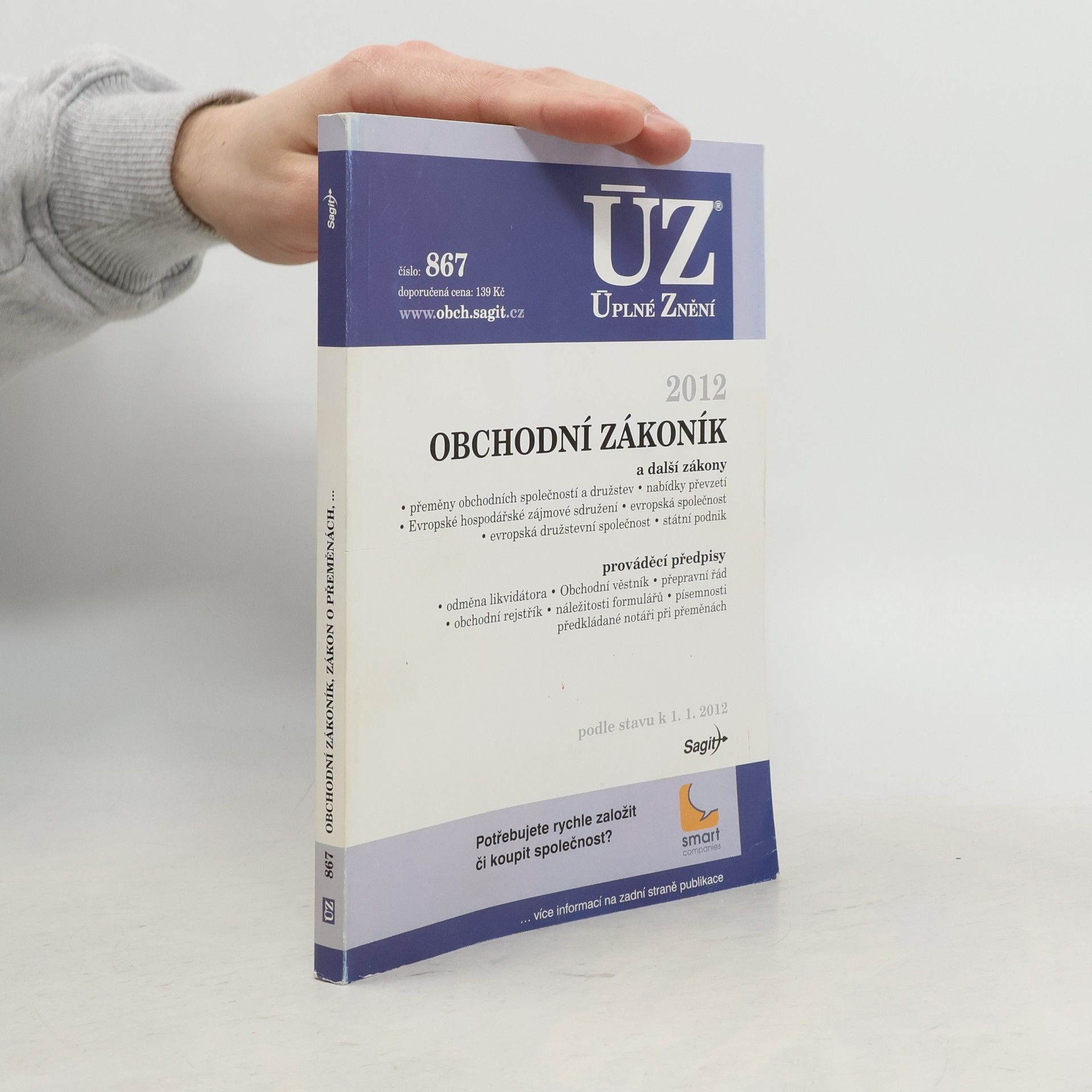 kolektiv Obchodní zákoník a další zákony. 2012