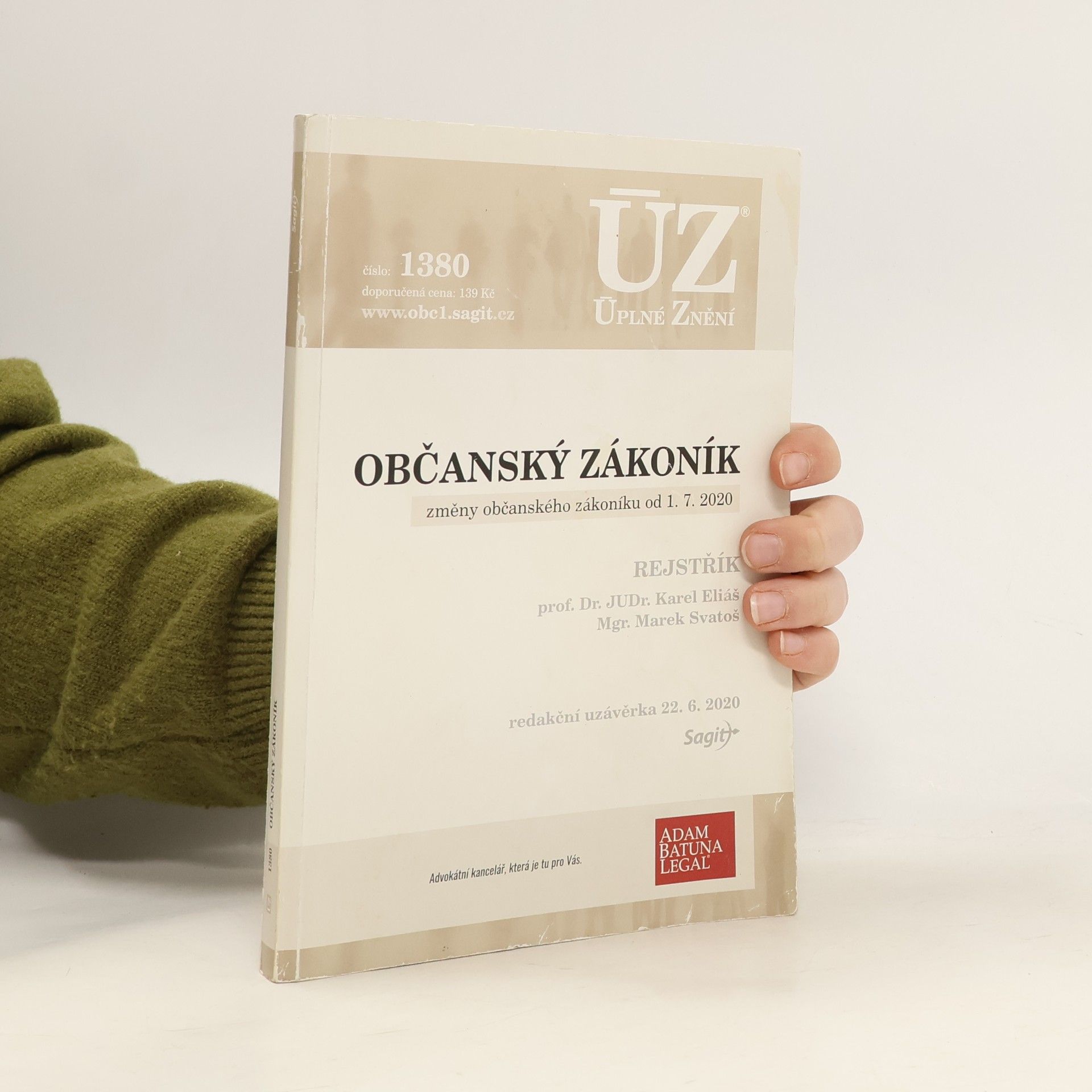 Karel Eliáš Občanský zákoník : změny občanského zákoníku od 1.7. 2020