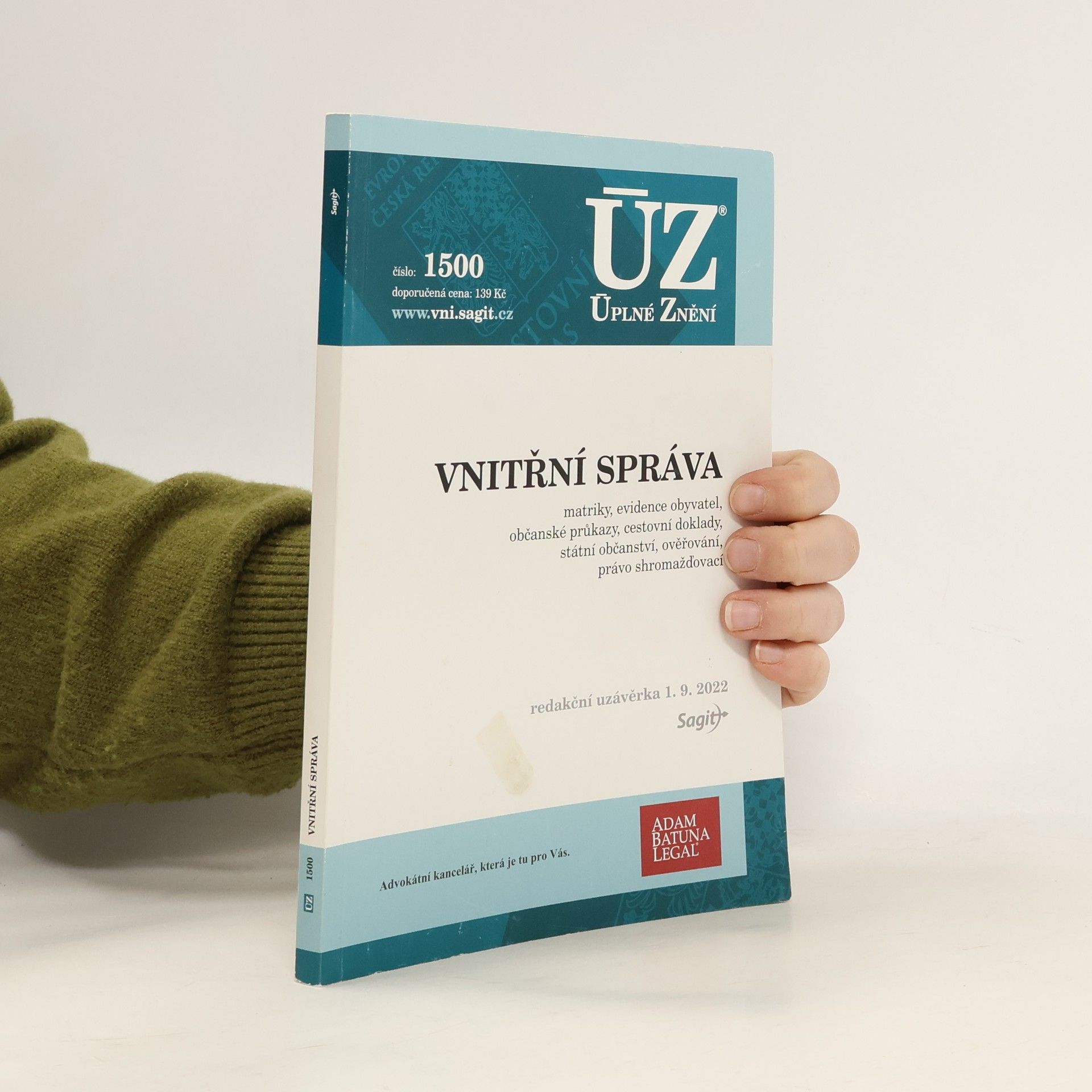 kolektiv ÚZ 1500 Vnitřní správa