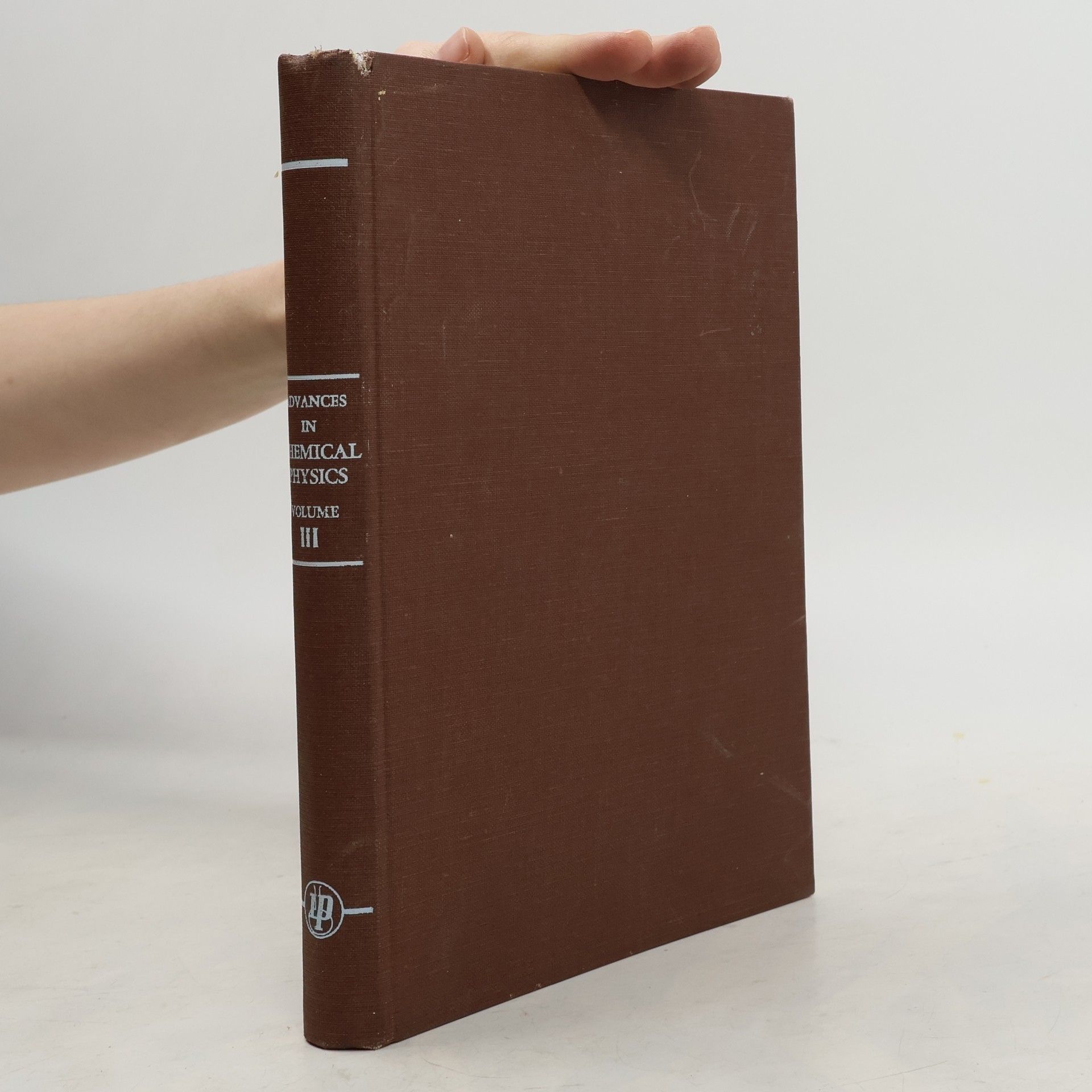 I. Prigogine Advances in Chemical Physics III