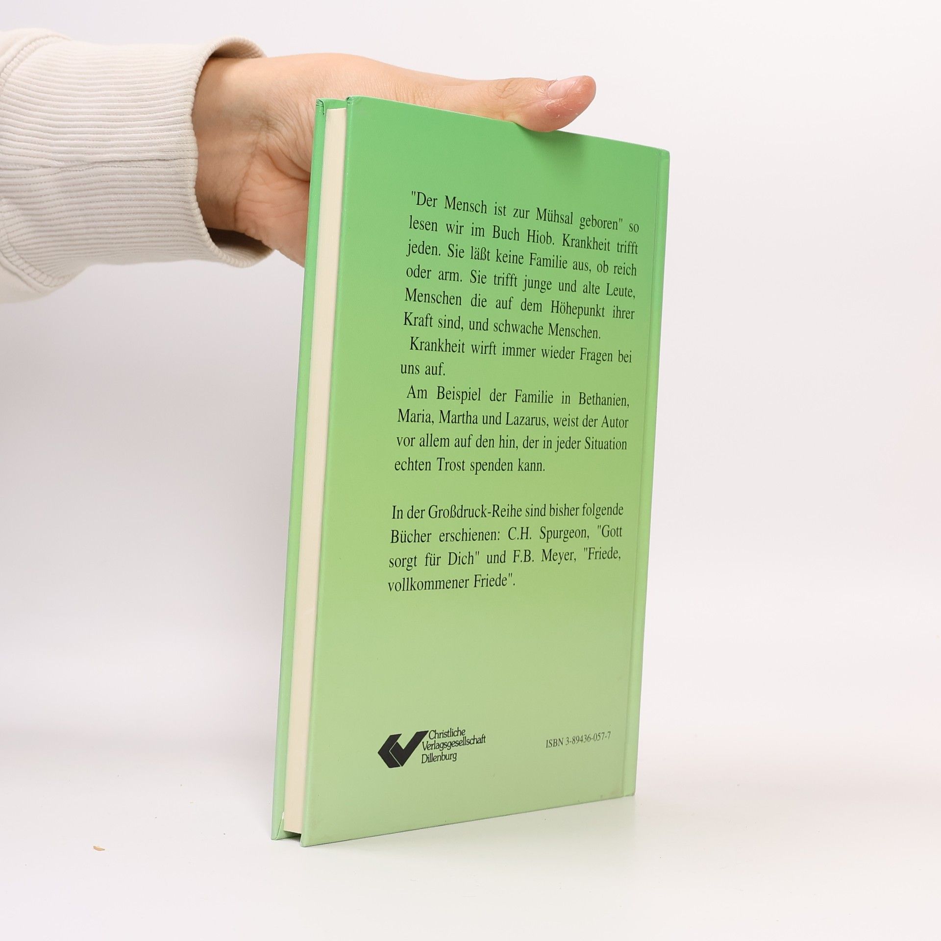 R. M. M'Cheyne Trost im Leid - Edition Großdruck
