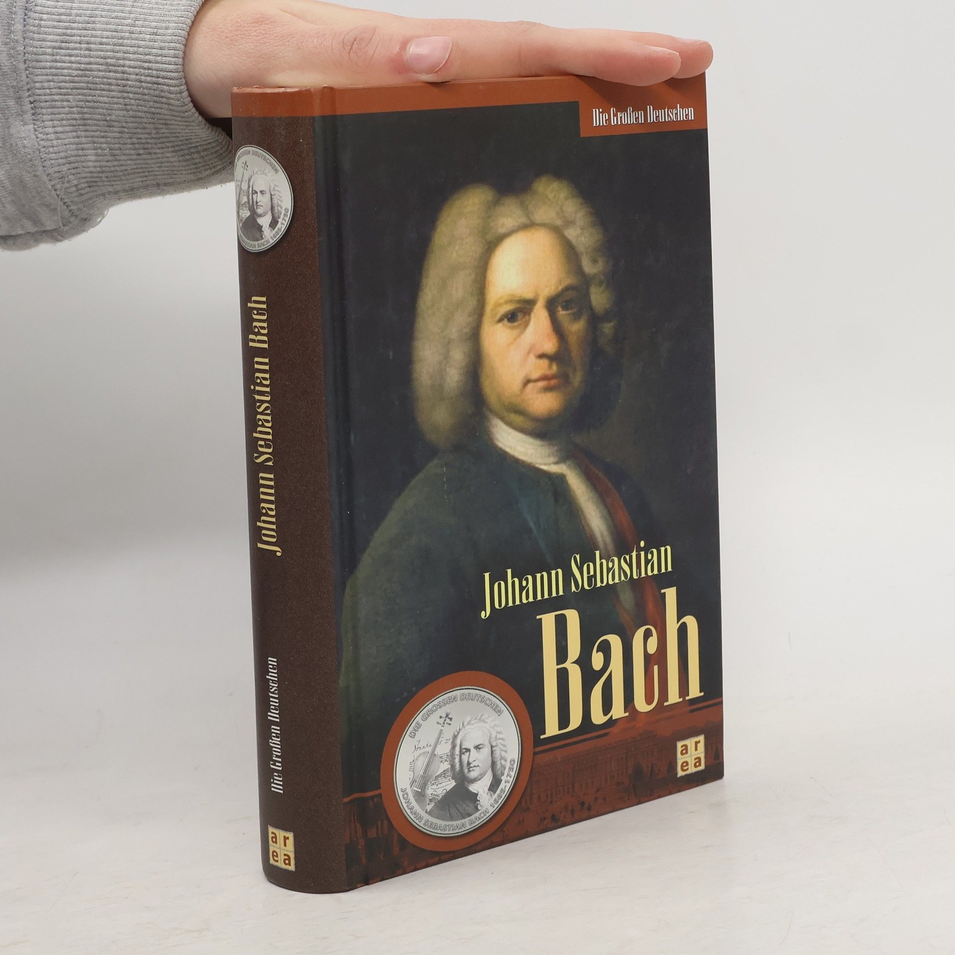 Die Grossen Deutschen - Goethe - Bach - Friedrich der Grosse - 3 Bände mit 3 Münzen als Zugabe