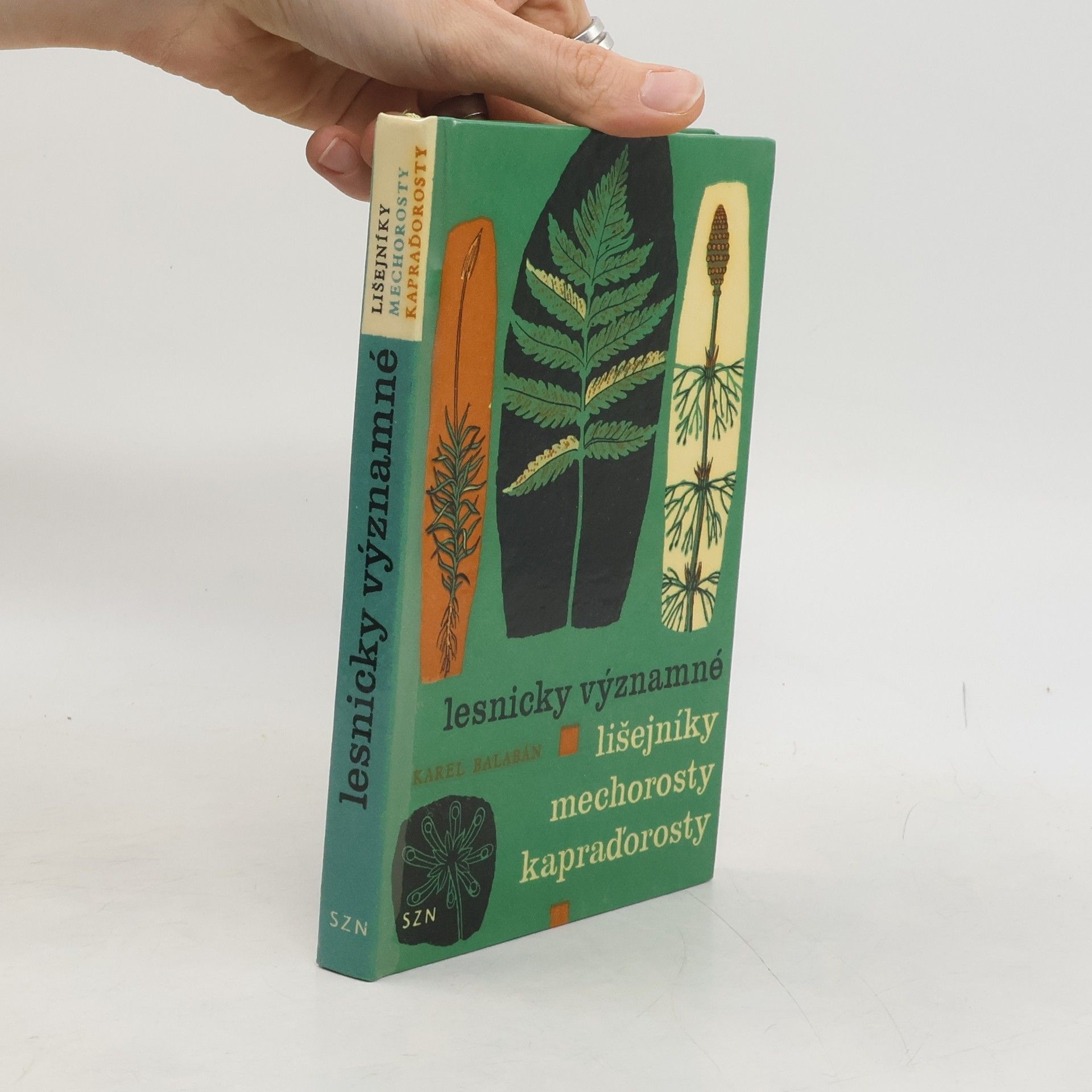 Karel Balabán Lesnicky významné lišejníky, mechorosty, kapraďorosty